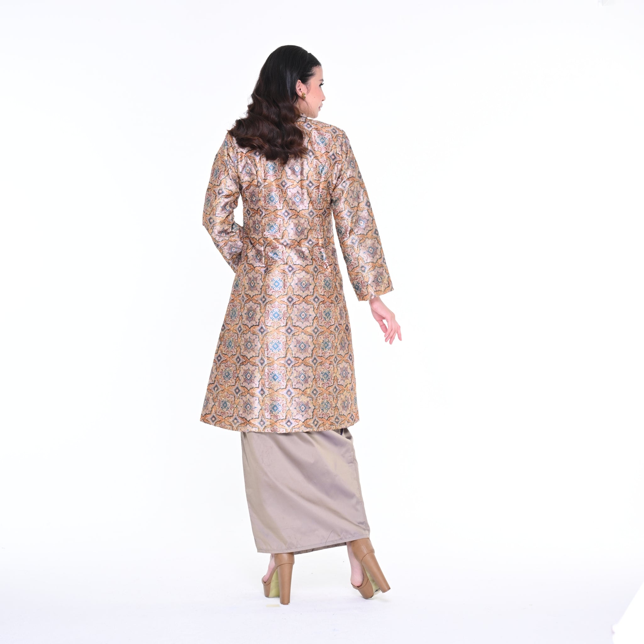 Kebaya Atilia Geometry Yellow