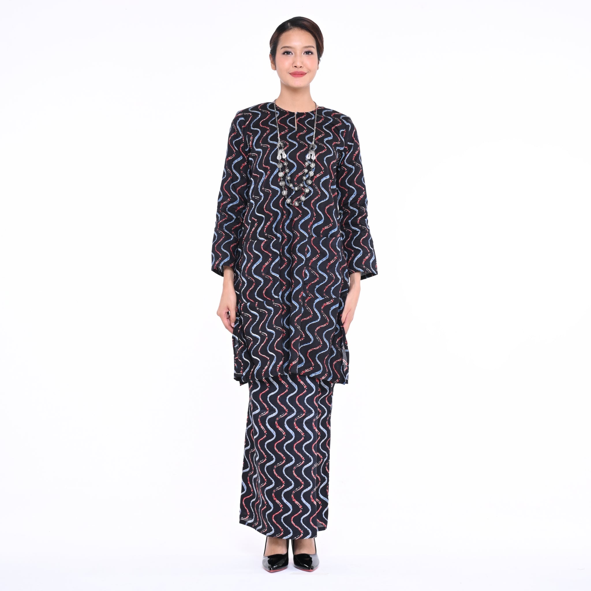 Baju Kurung Moden Alina Block Black