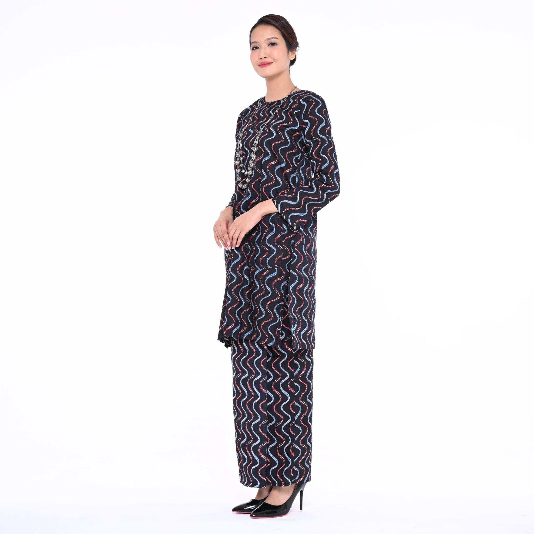 Baju Kurung Moden Alina Block Black