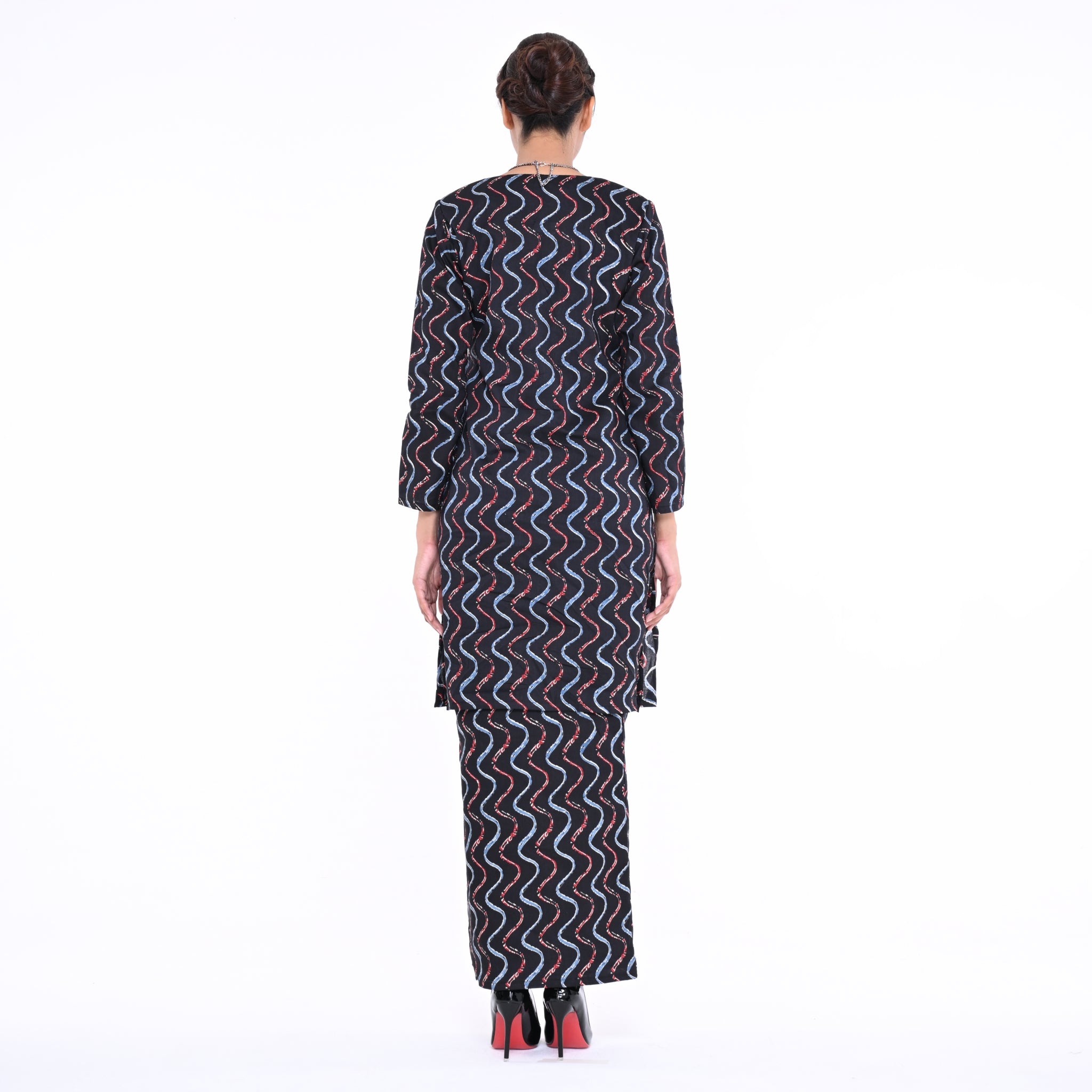 Baju Kurung Moden Alina Block Black
