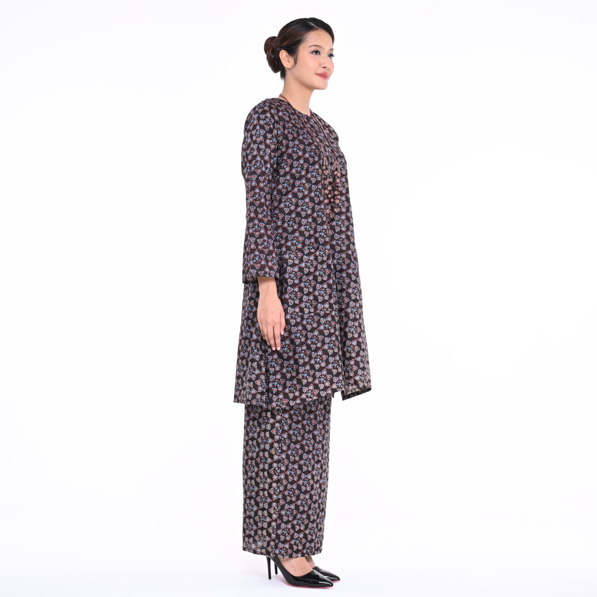 Baju Kurung Moden Alina Block Brown