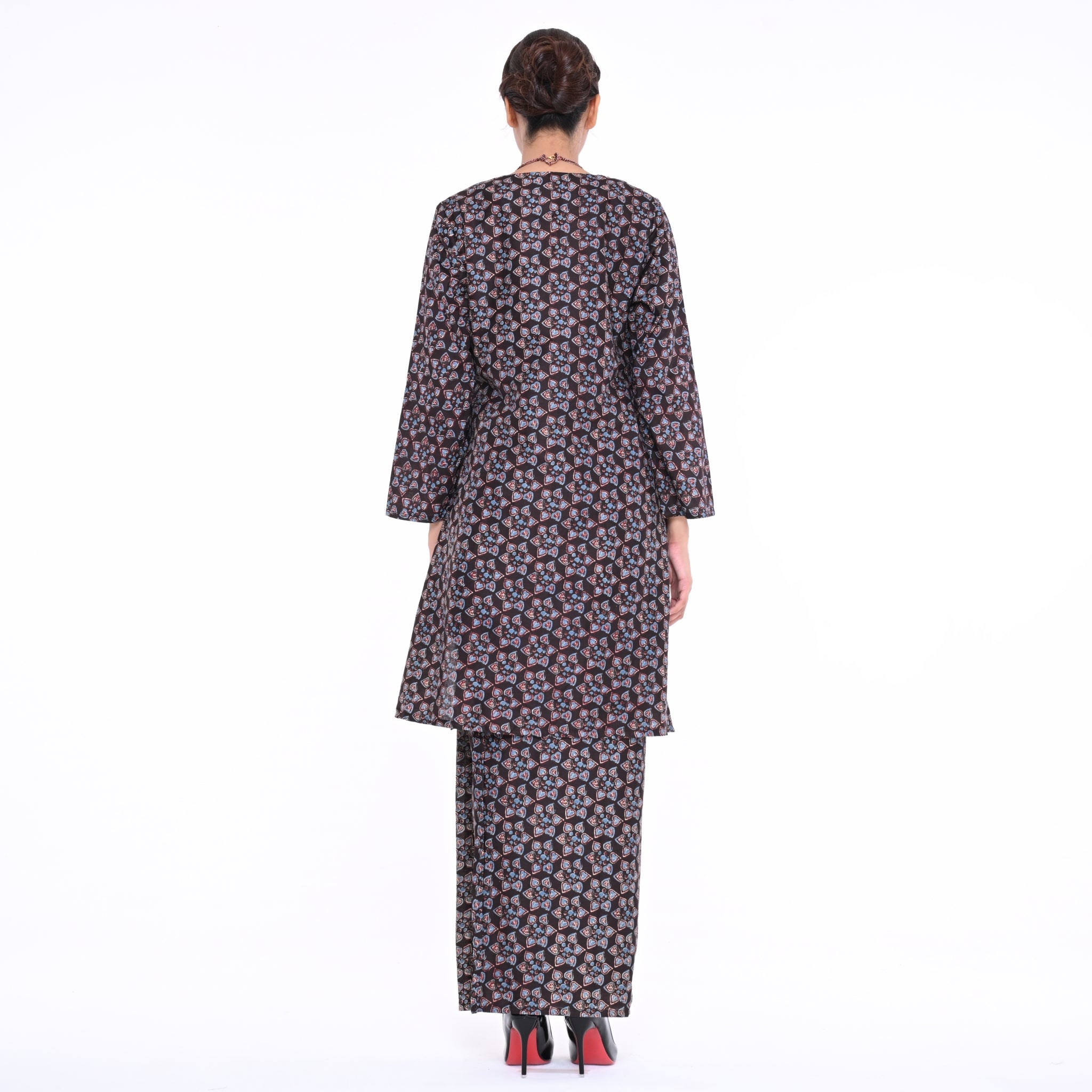 Baju Kurung Moden Alina Block Brown