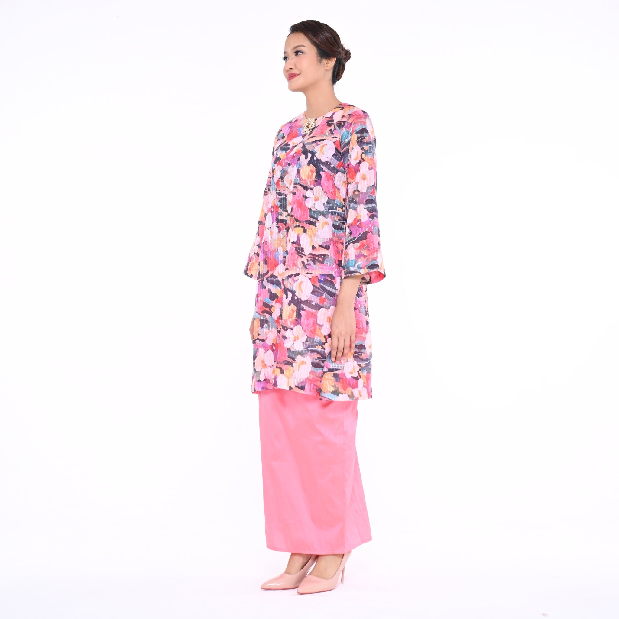 Baju Kurung Moden Che Kiah Wildflower Mix