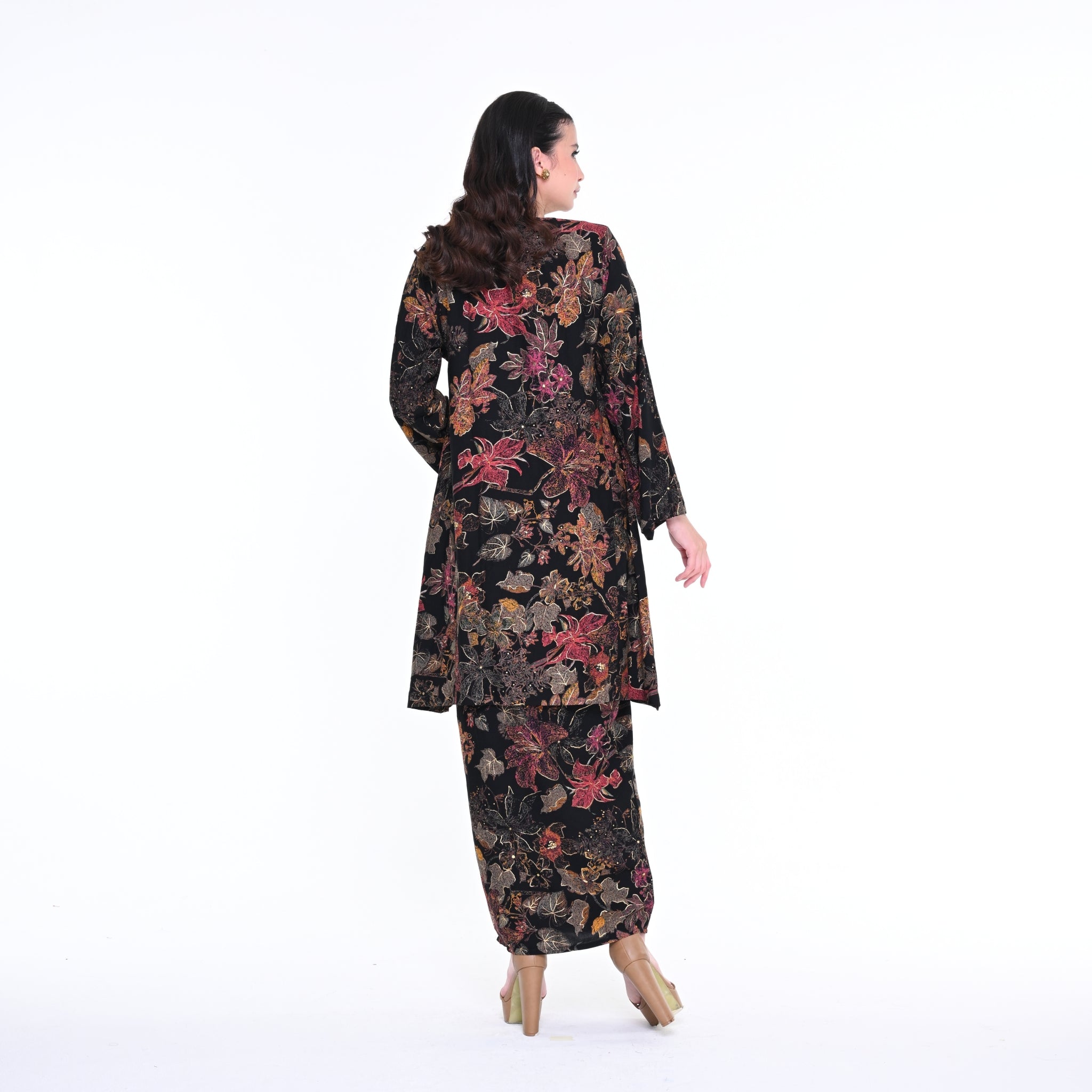 Baju Kurung Gelombang Ria Black