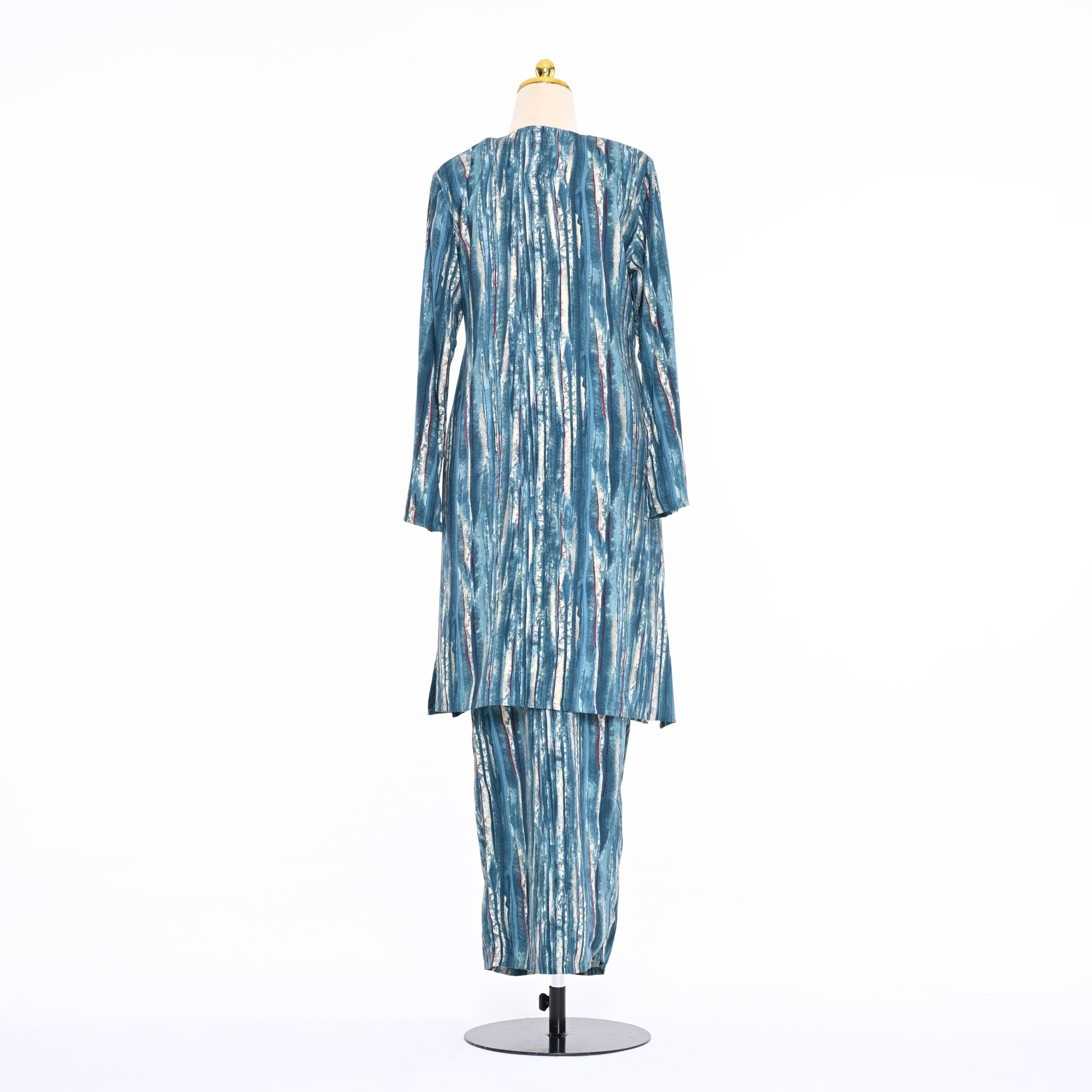 Baju kurung Moden Alina Line Green