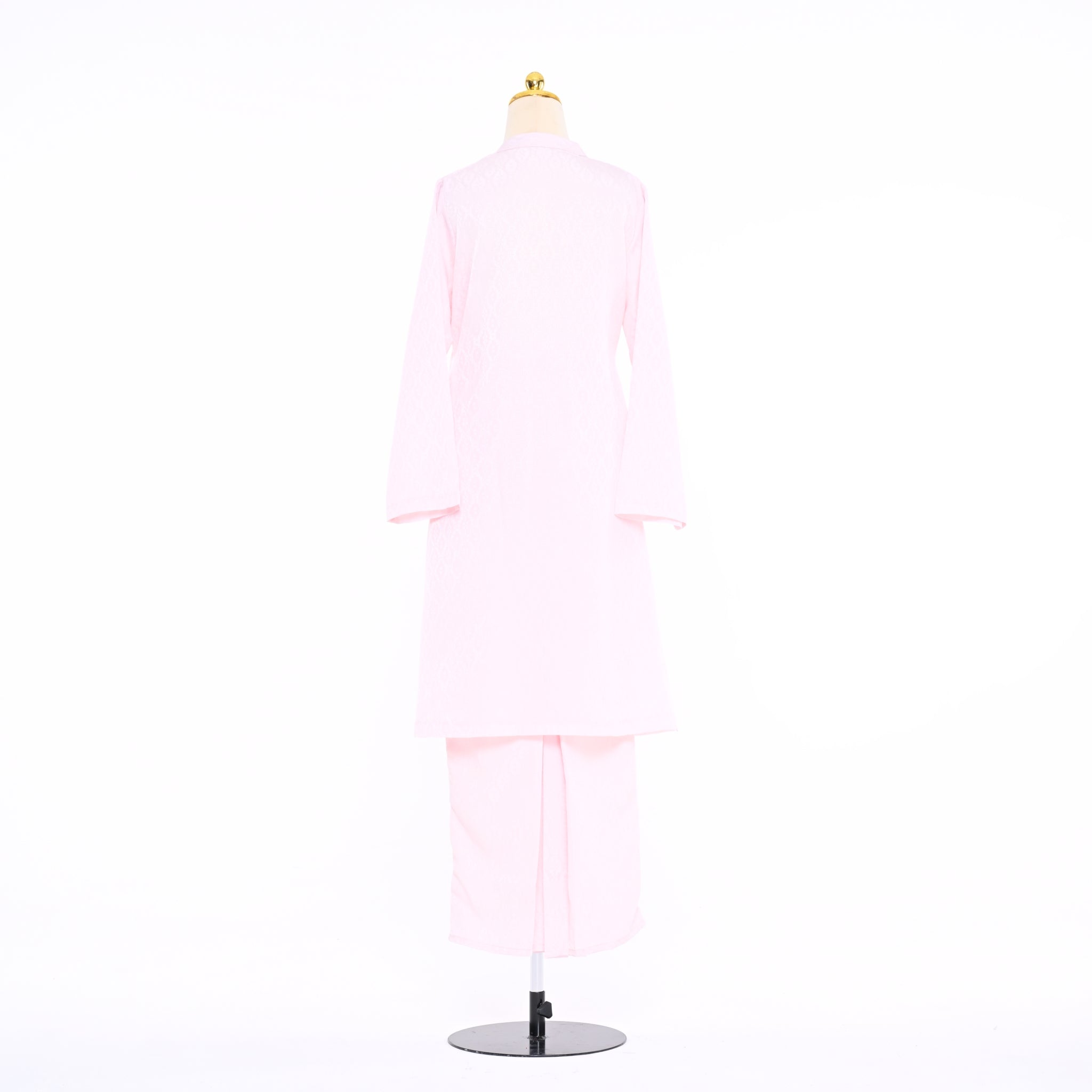 Baju Kurung Moden CM Plain Baby Pink
