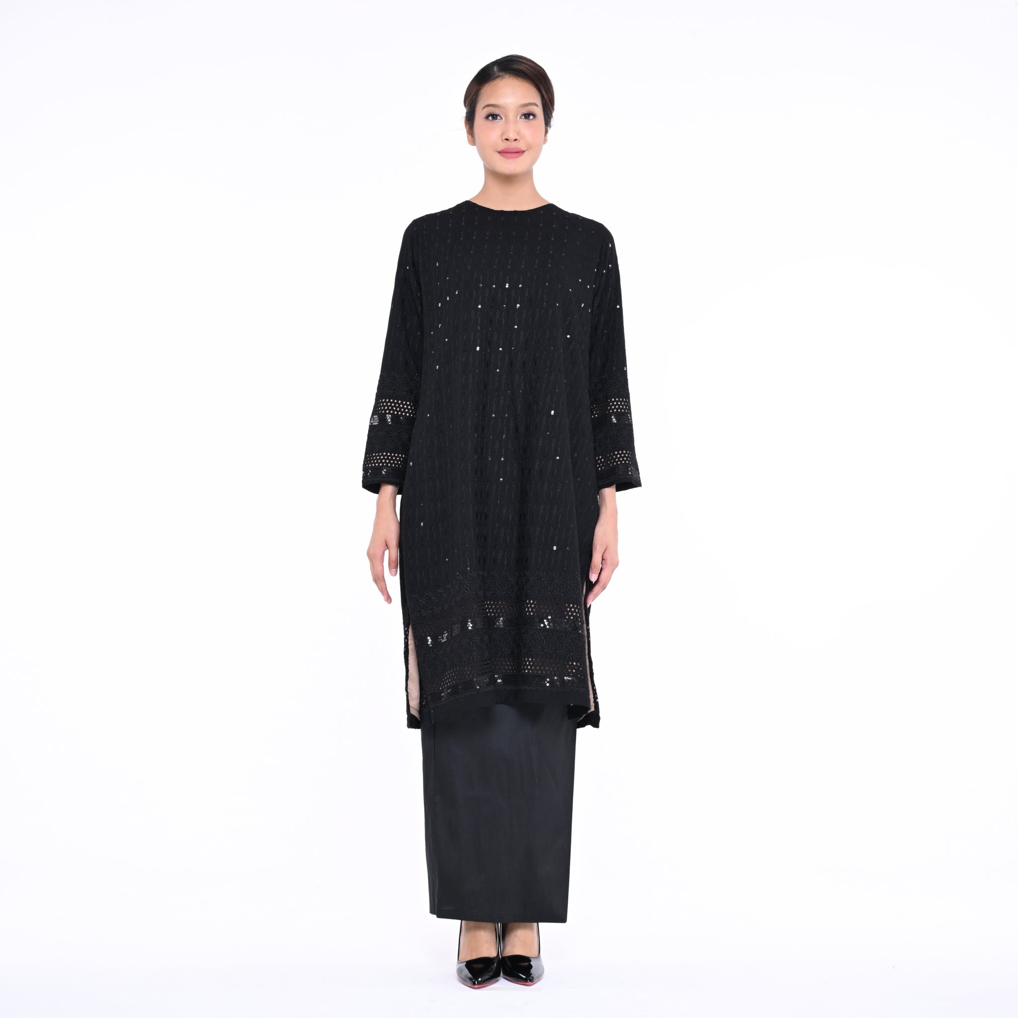 Baju Kurung Moden Srikandi Black Sequin