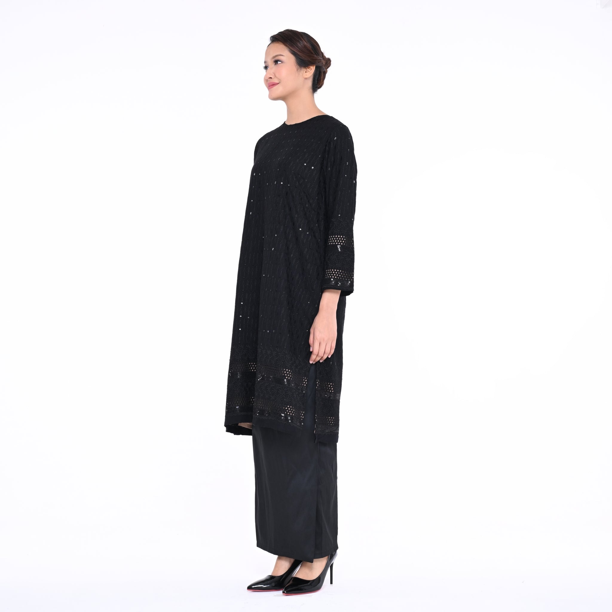 Baju Kurung Moden Srikandi Black Sequin