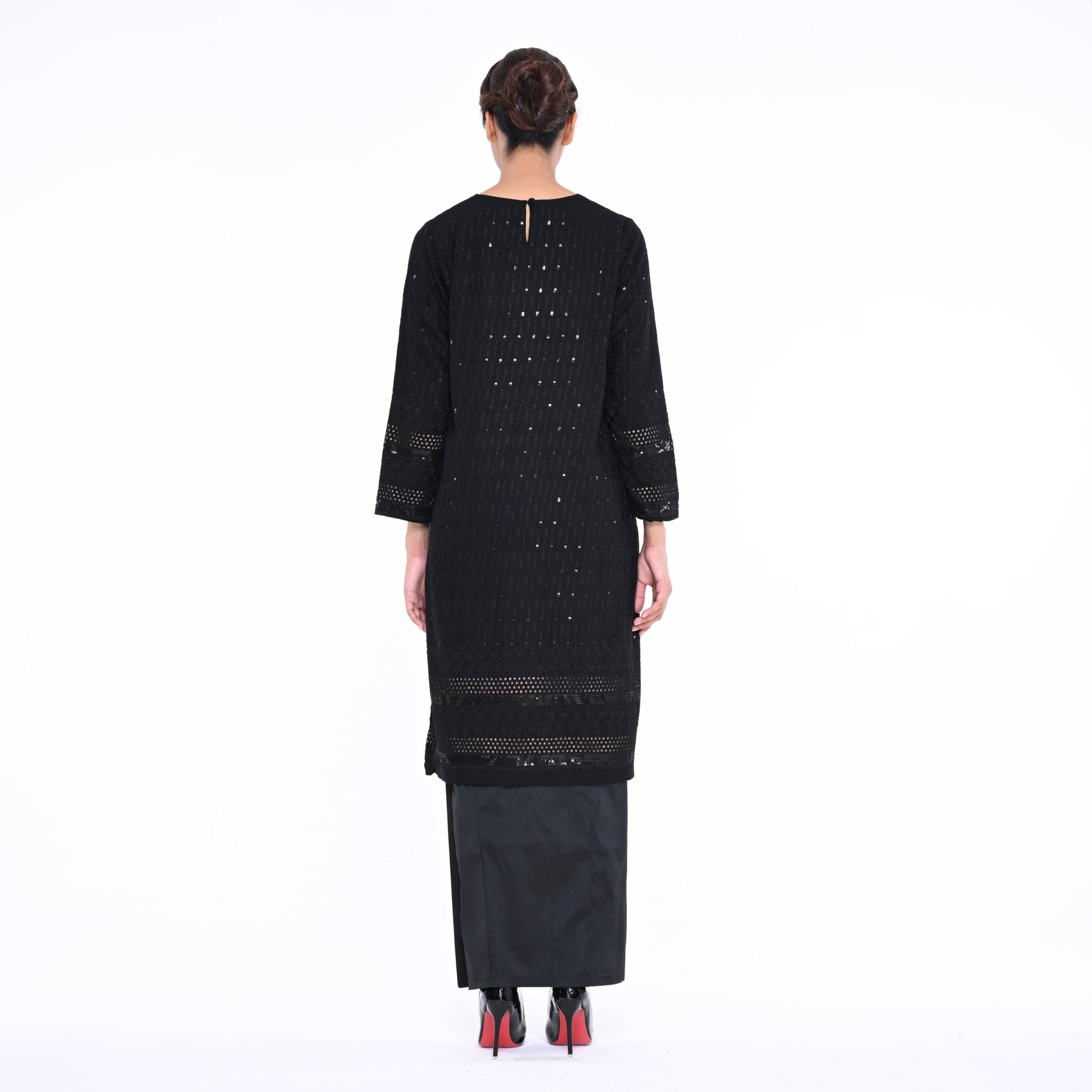 Baju Kurung Moden Srikandi Black Sequin