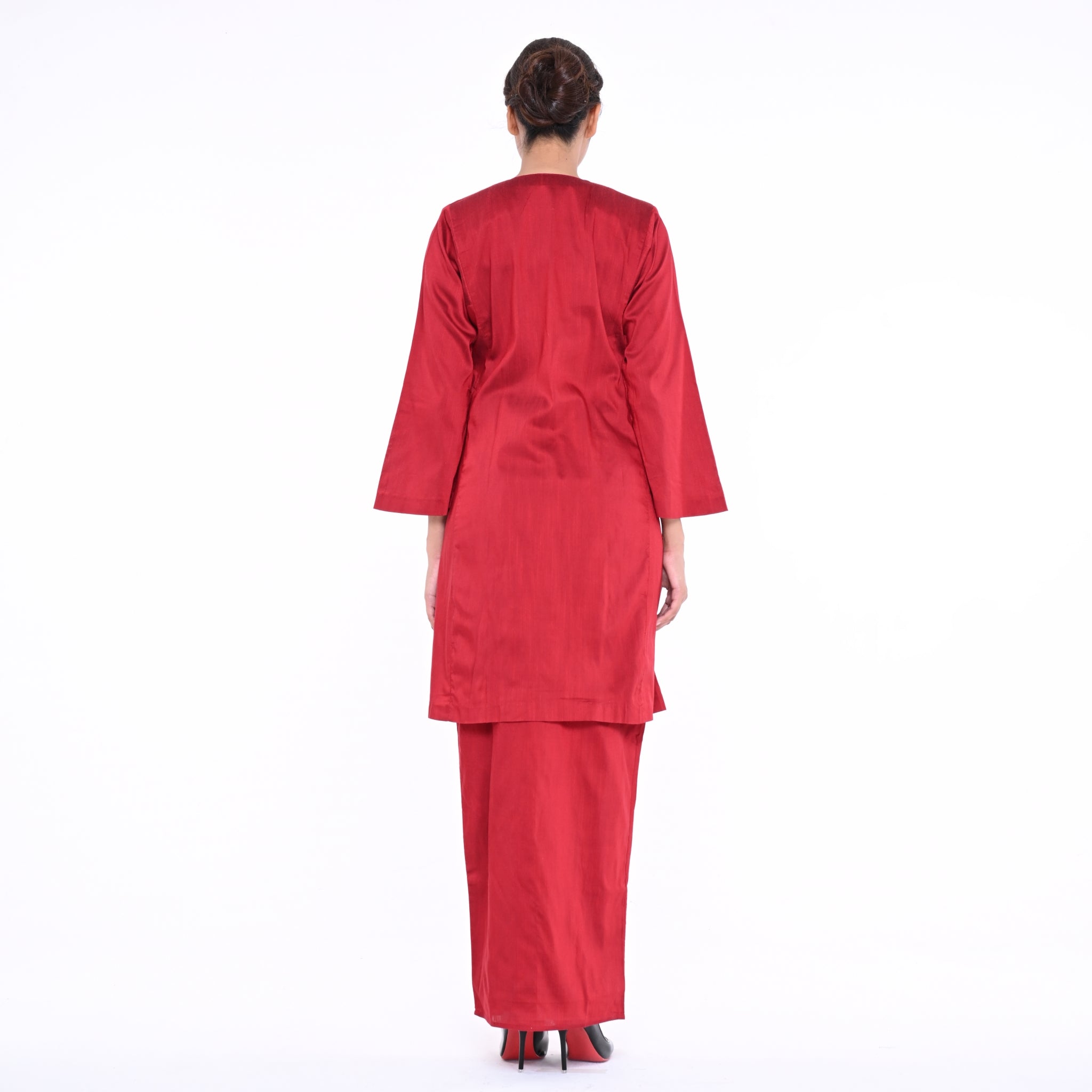 Baju Kurung Mutiara Maroon