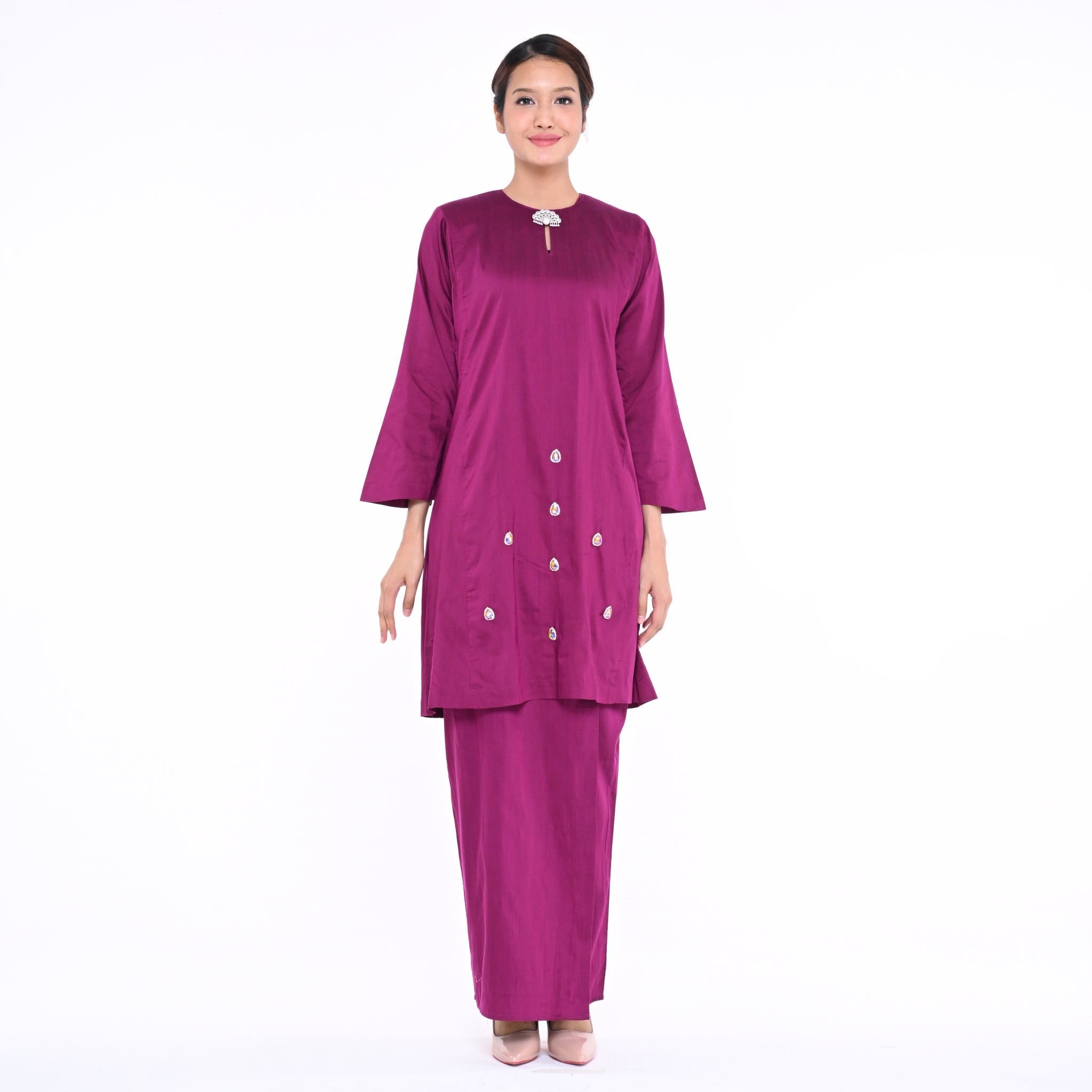 Baju Kurung Mutiara Magenta
