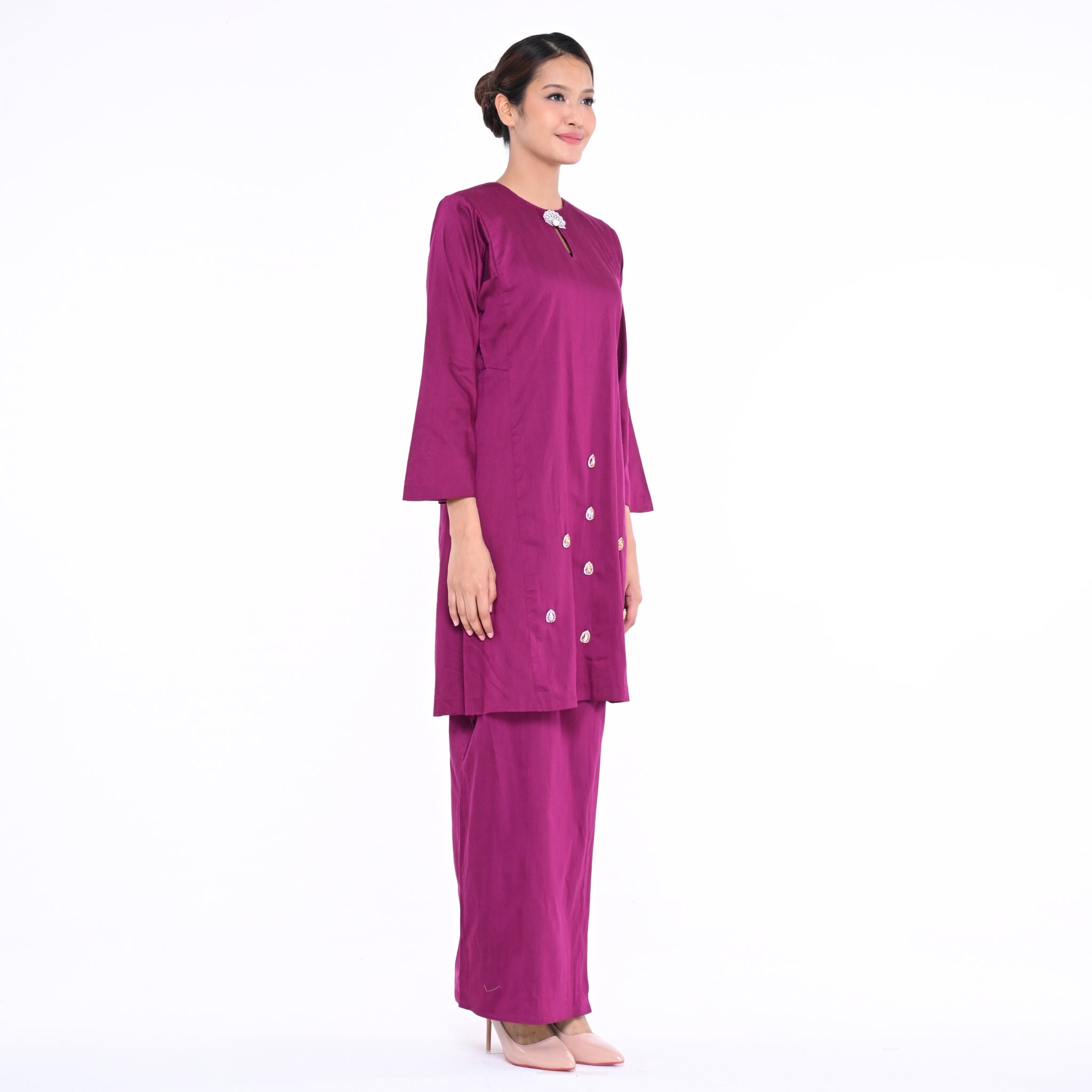 Baju Kurung Mutiara Magenta