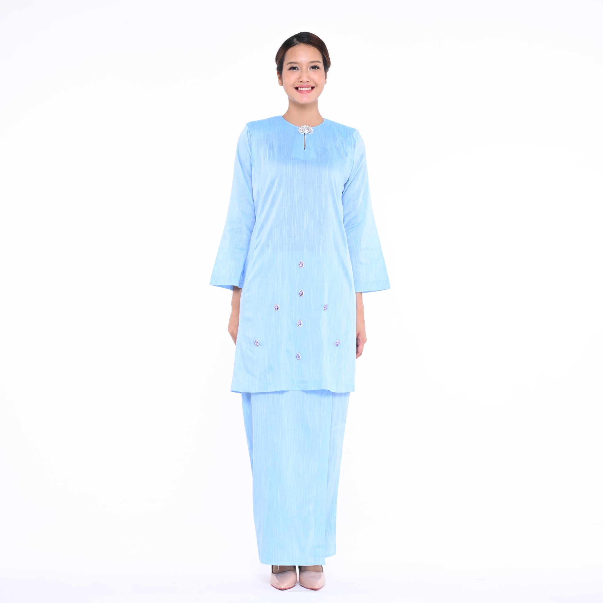 Baju Kurung Mutiara Baby Blue