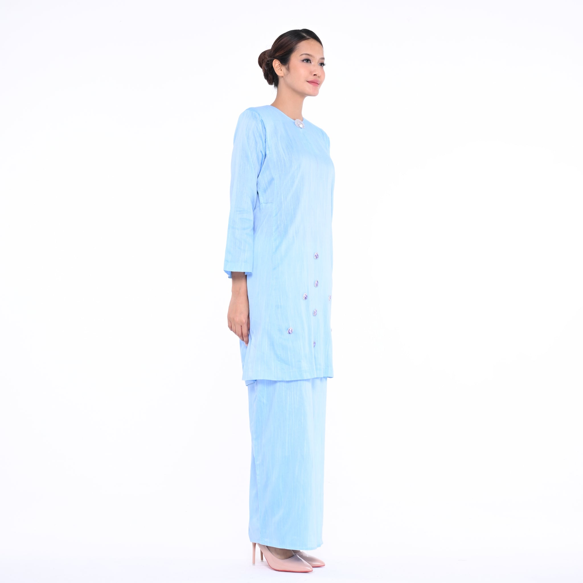 Baju Kurung Mutiara Baby Blue