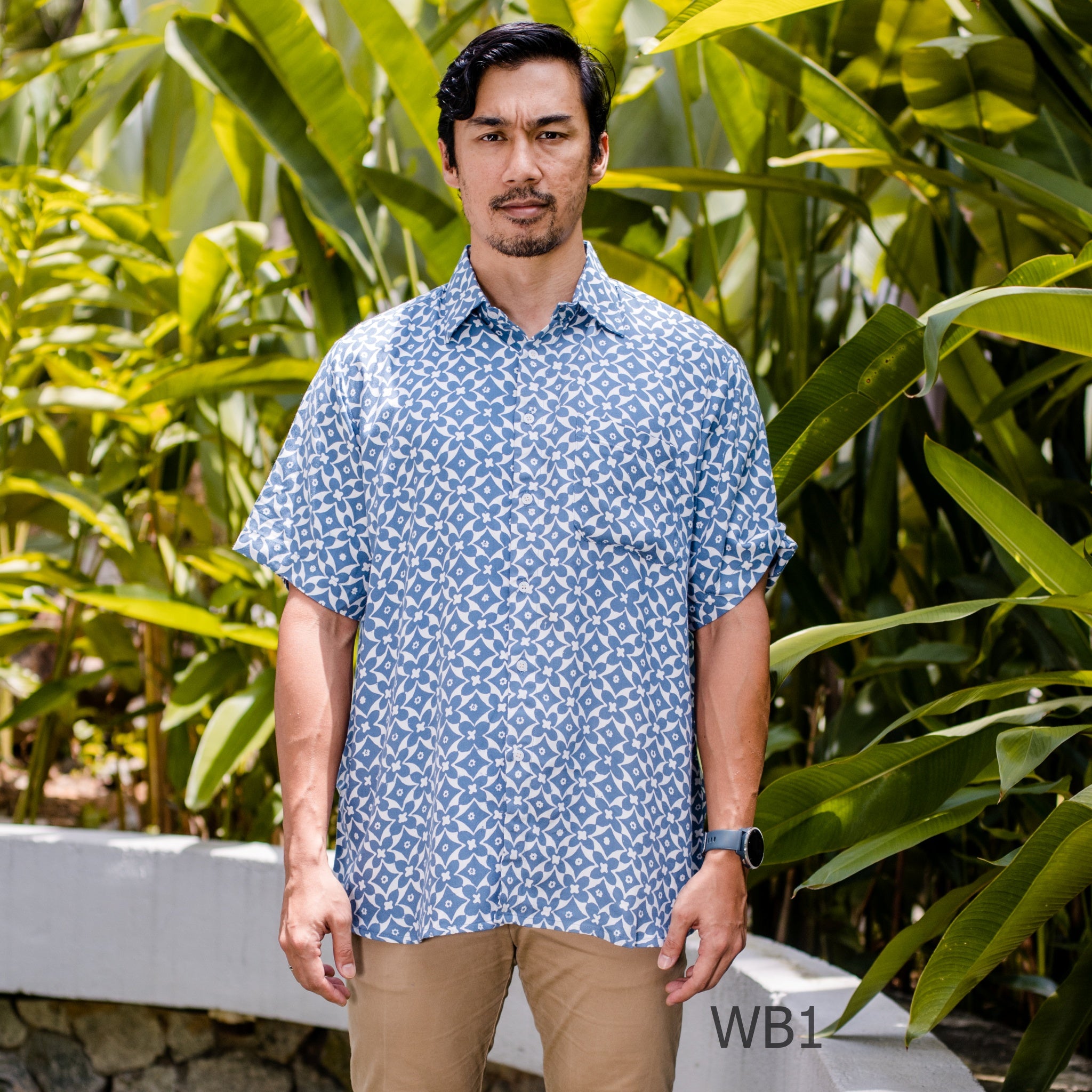 Men Batik PKL - White-Blue