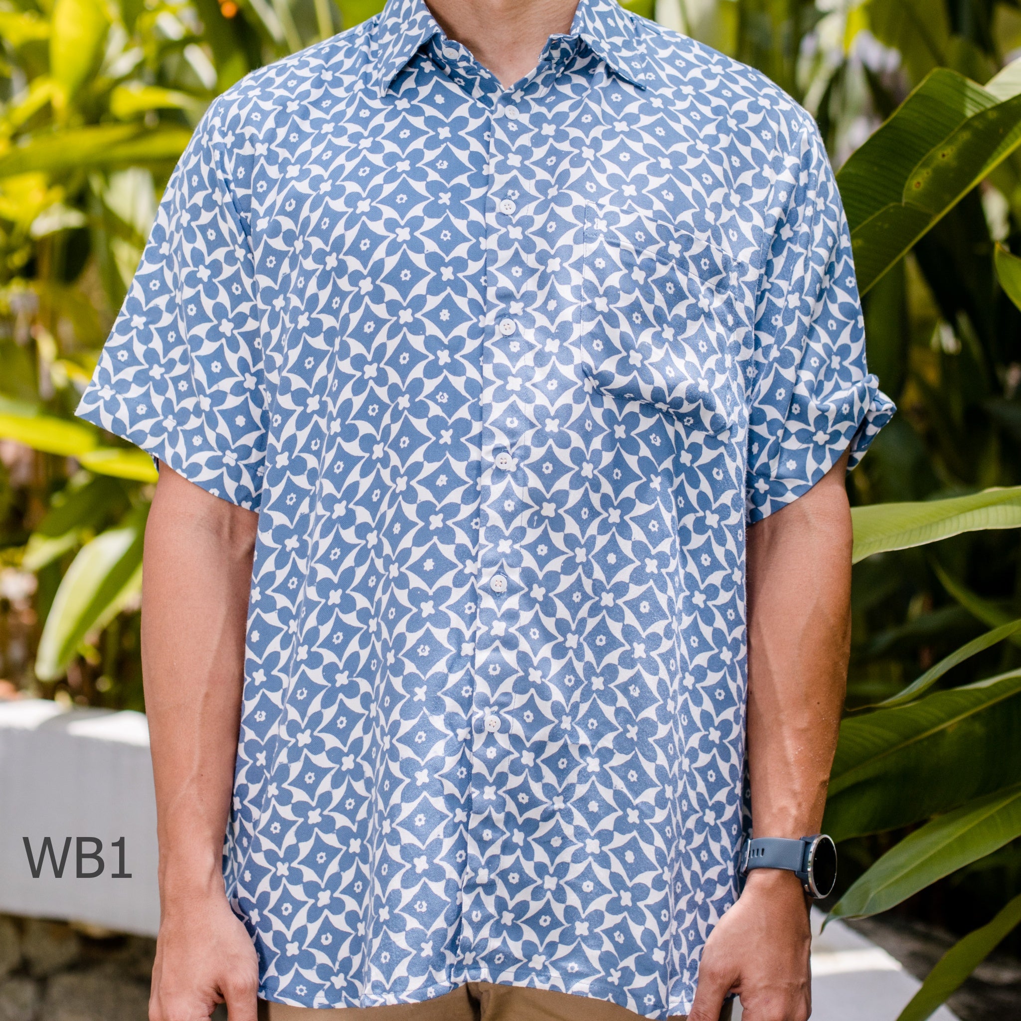 Men Batik PKL - White-Blue