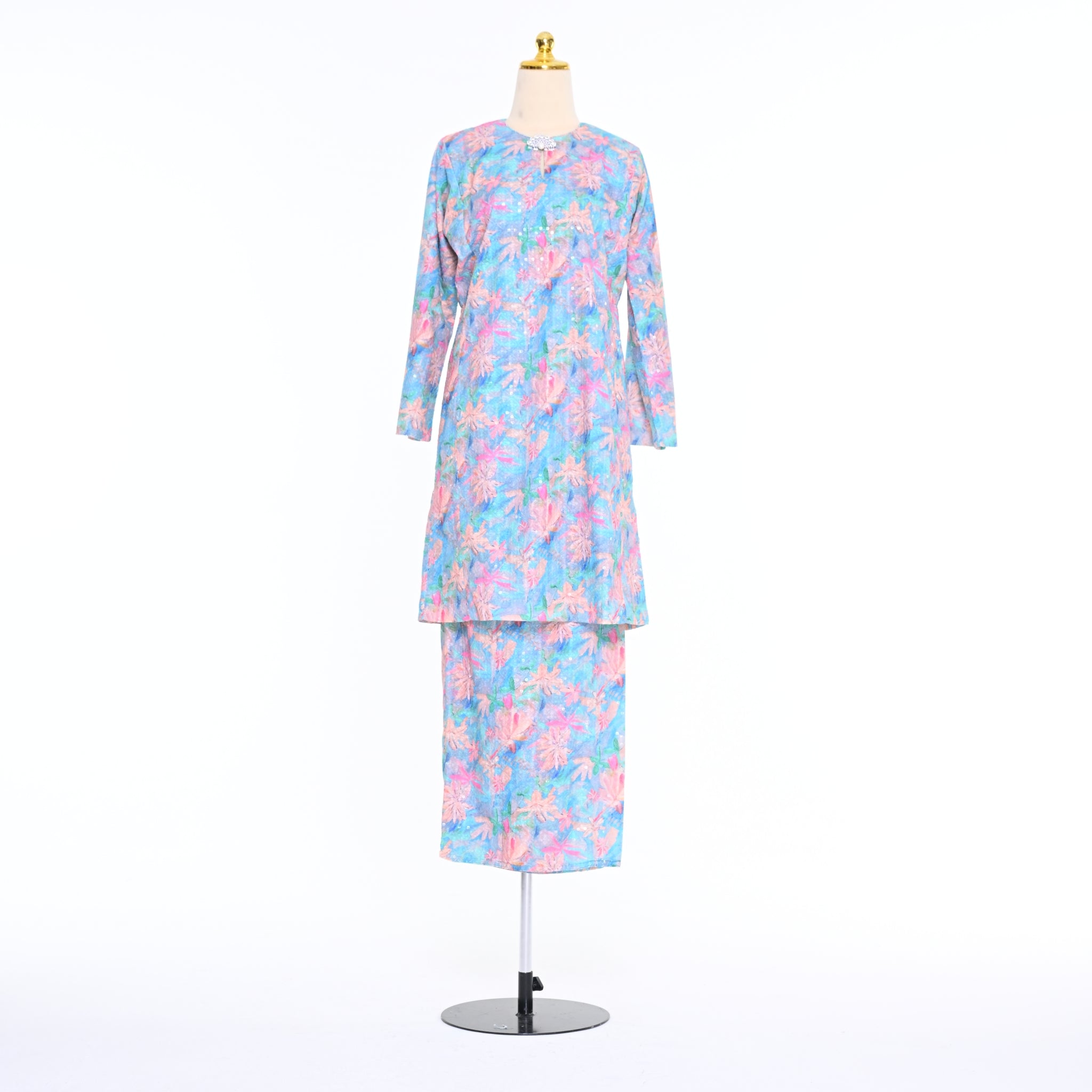 Baju Kurung Wildflower Turqouise
