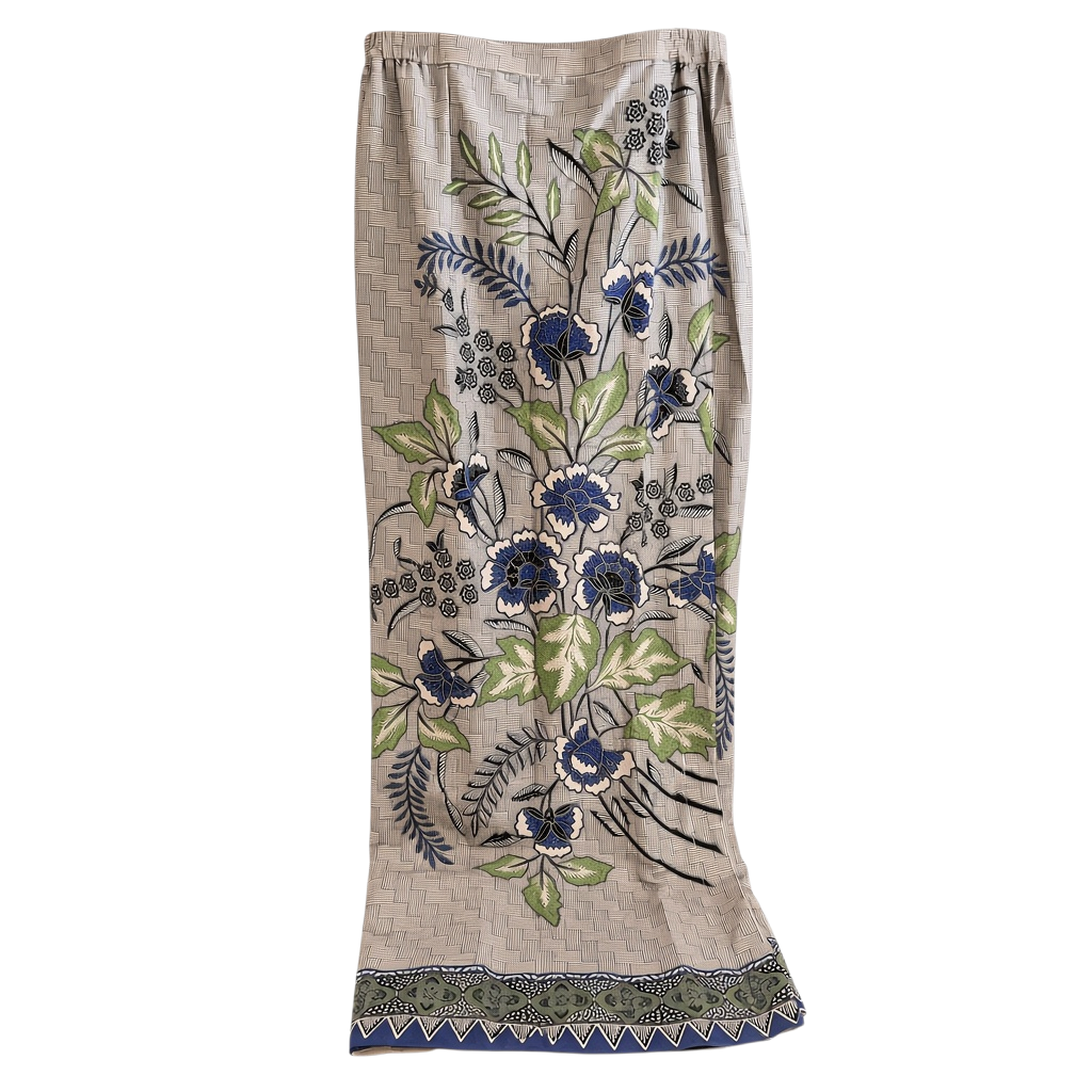Batik Skirt D2 - Blue Green