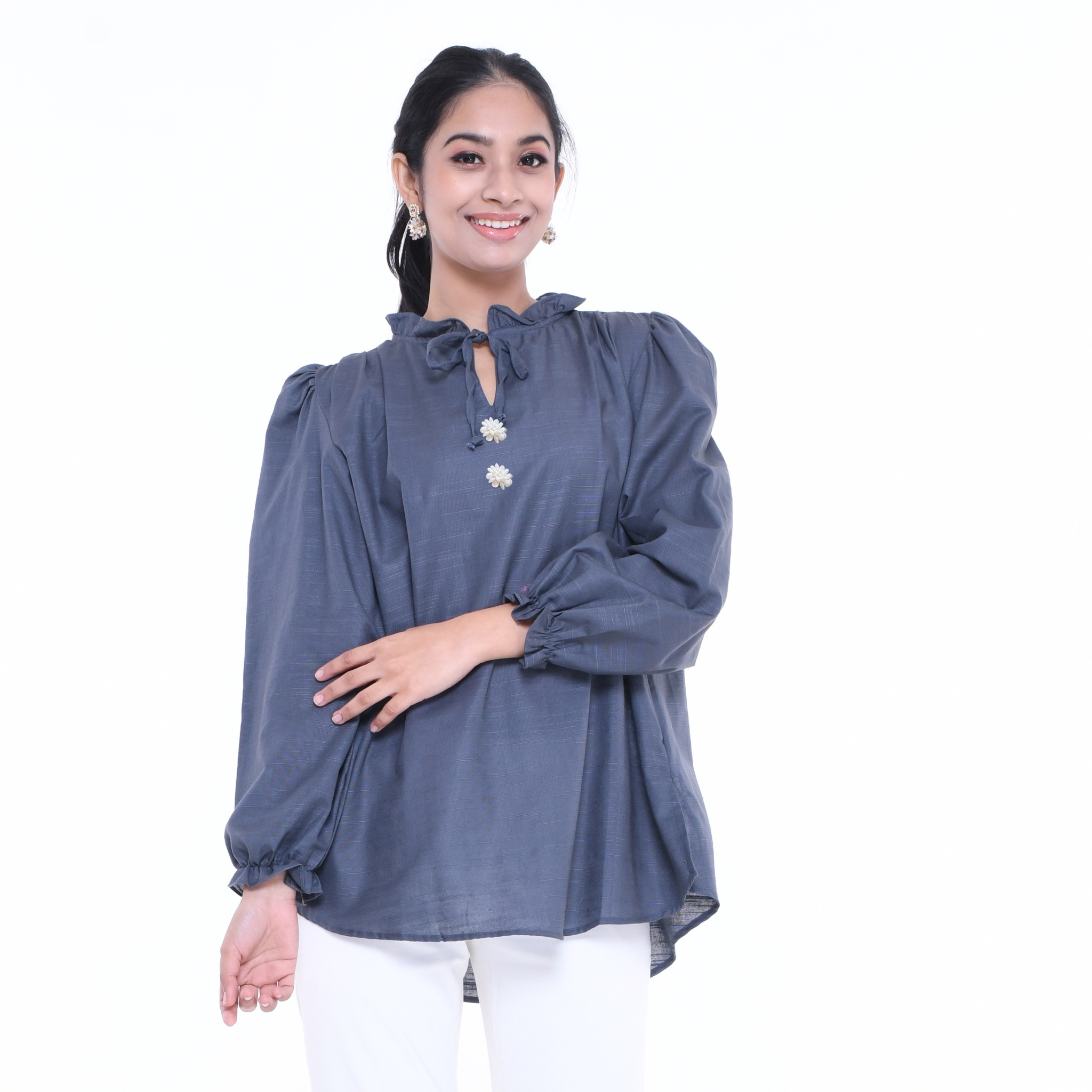 Miranda Blouse - Grey