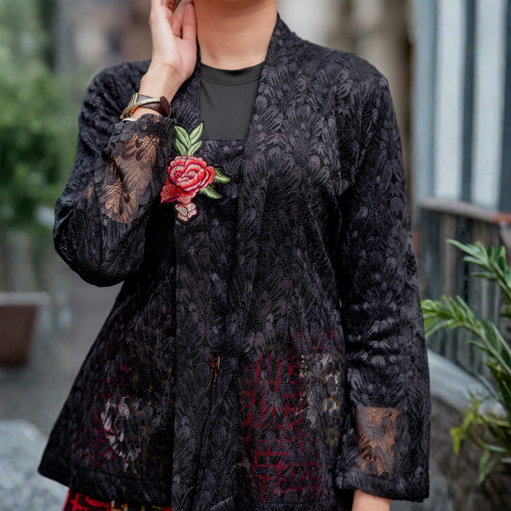 Rita Black Lace Kebaya