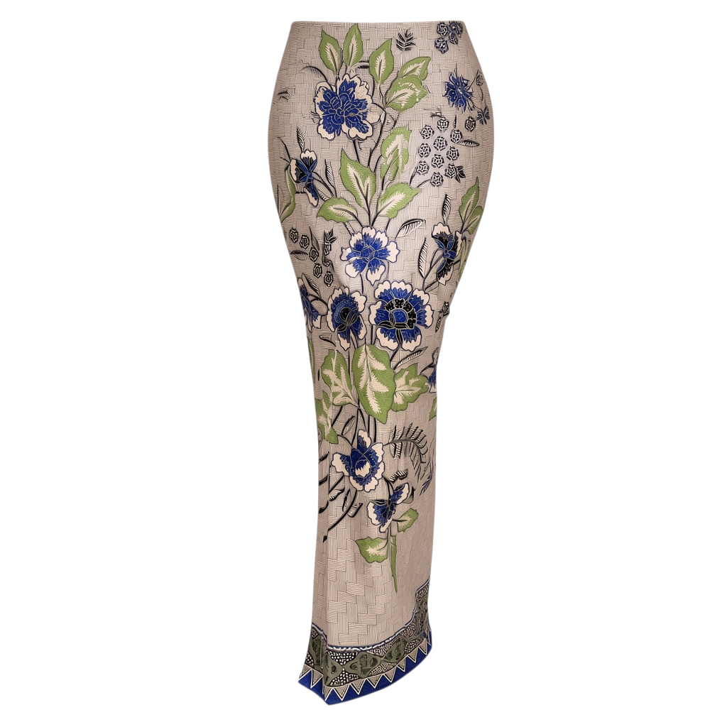 Batik Skirt D2 - Blue Green