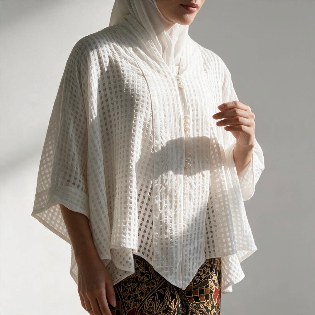 Kayya Short Kebaya Top - White