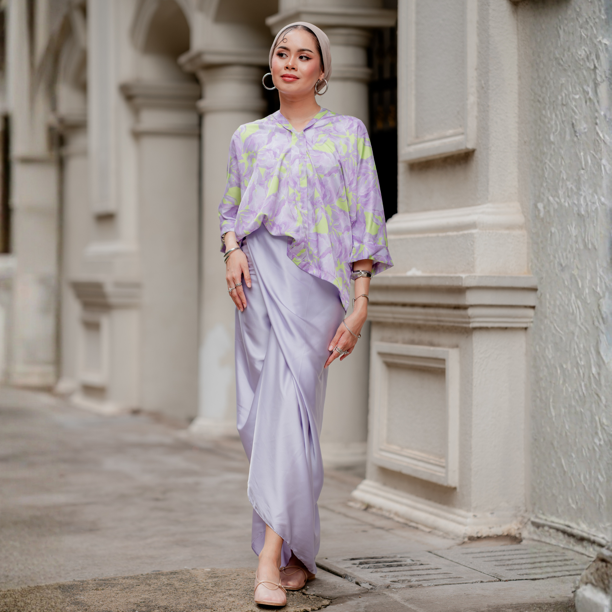 Dian Lapel in Lilac