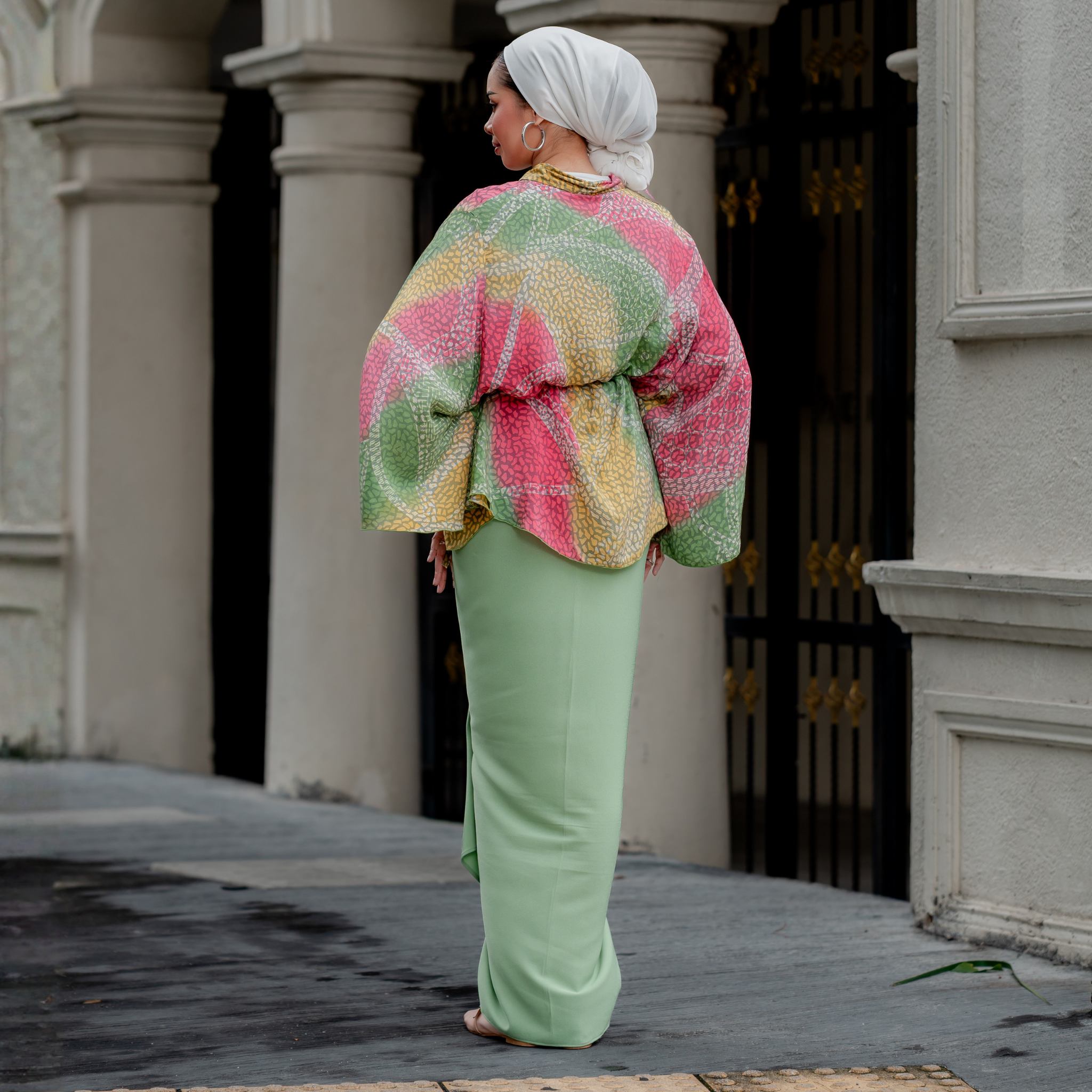 Pelangi Viscose Butterfly Top - Candy