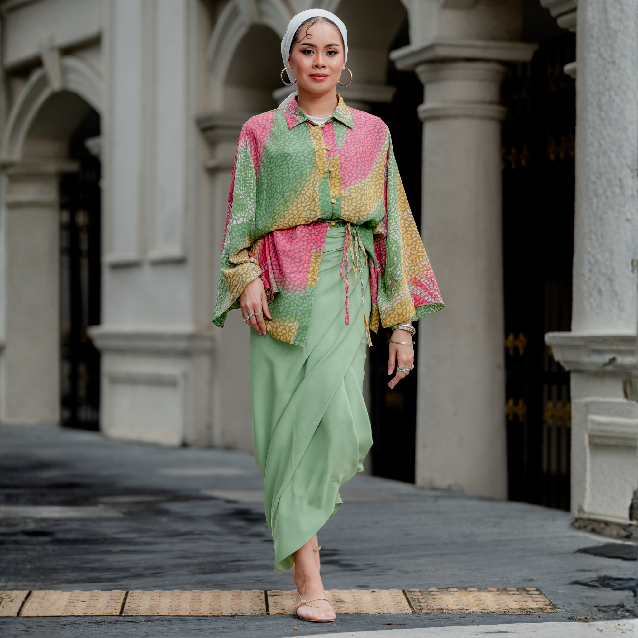 Pelangi Viscose Butterfly Top - Candy