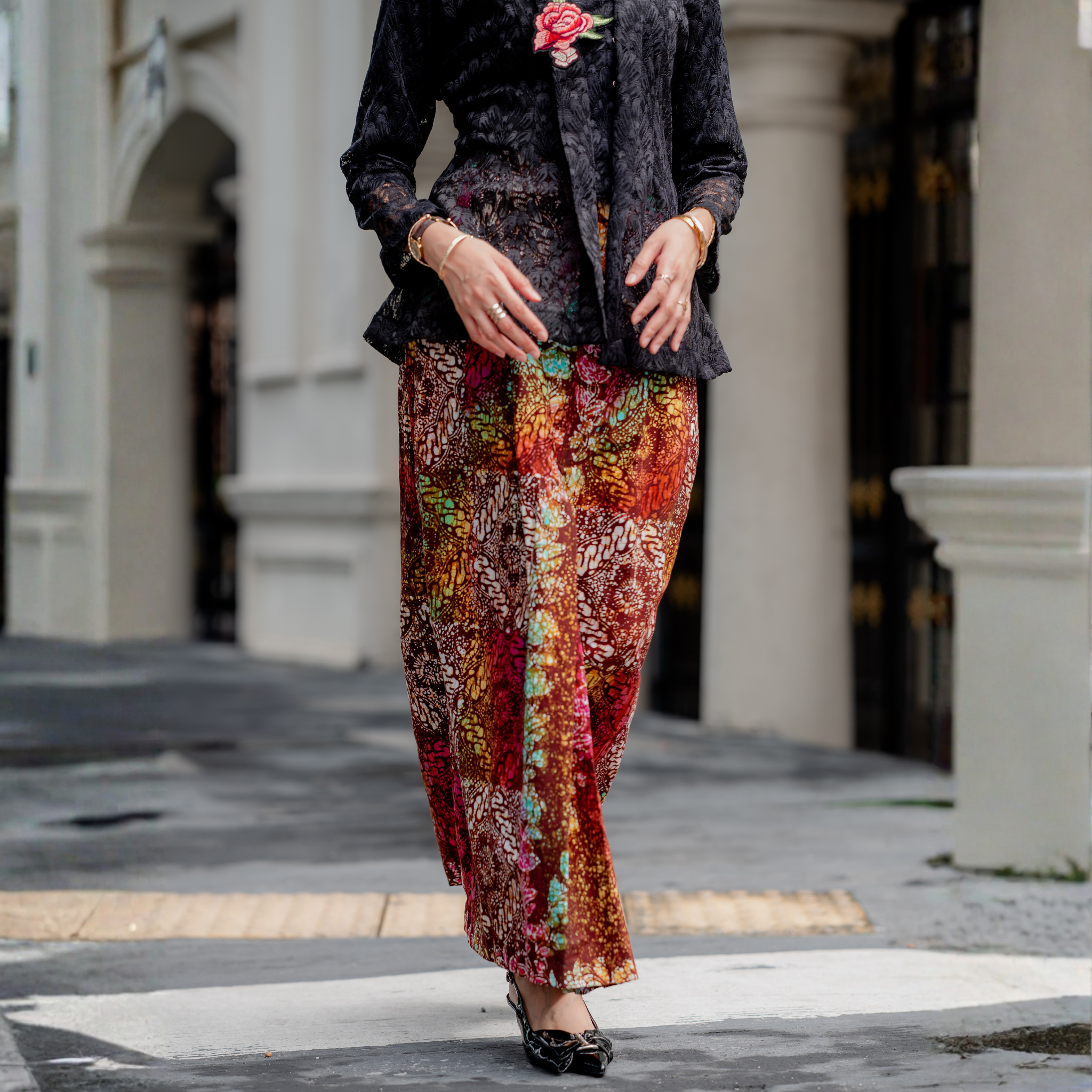 Black Azalea Batik Skirt CR (S)