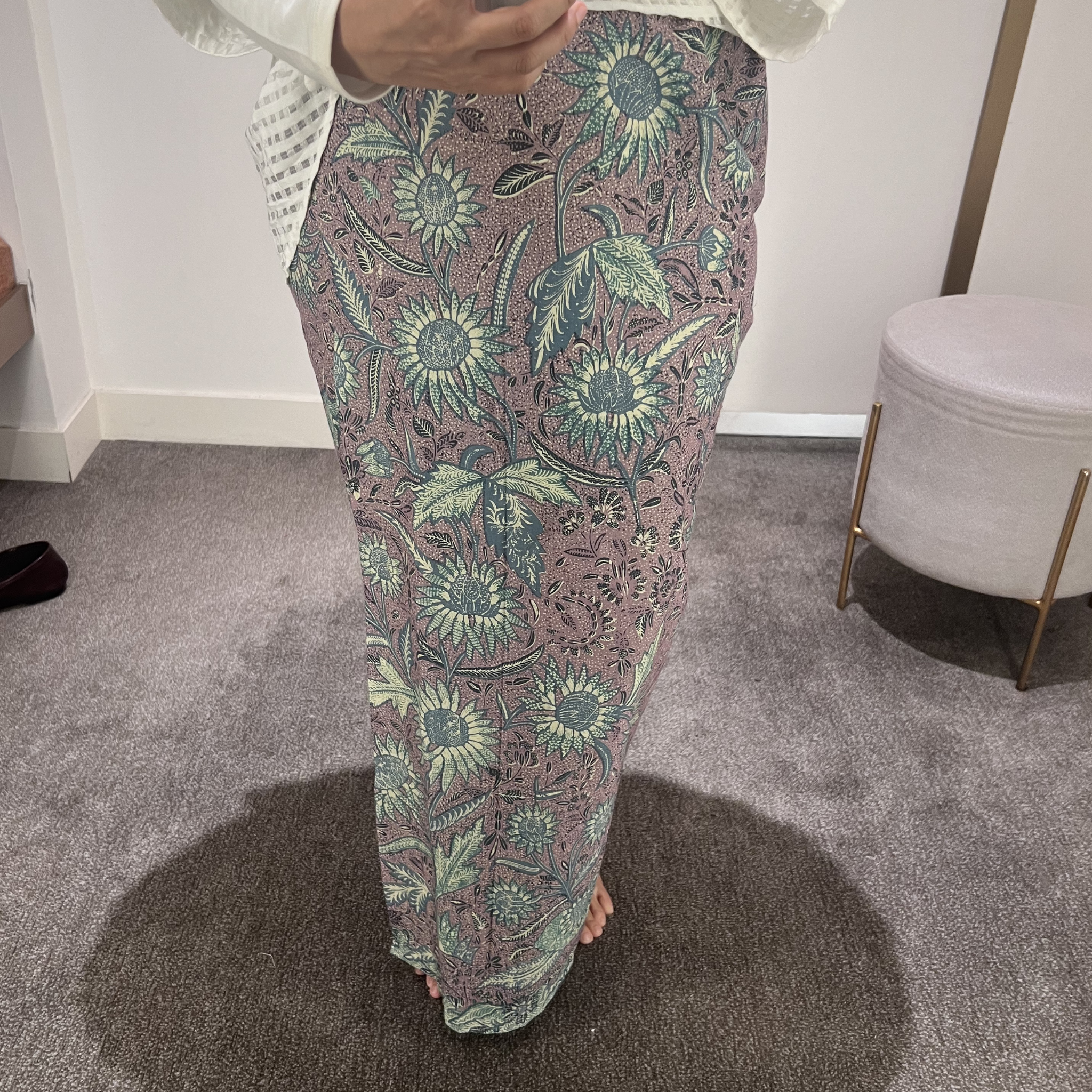 Batik Skirt D1 - Lilac