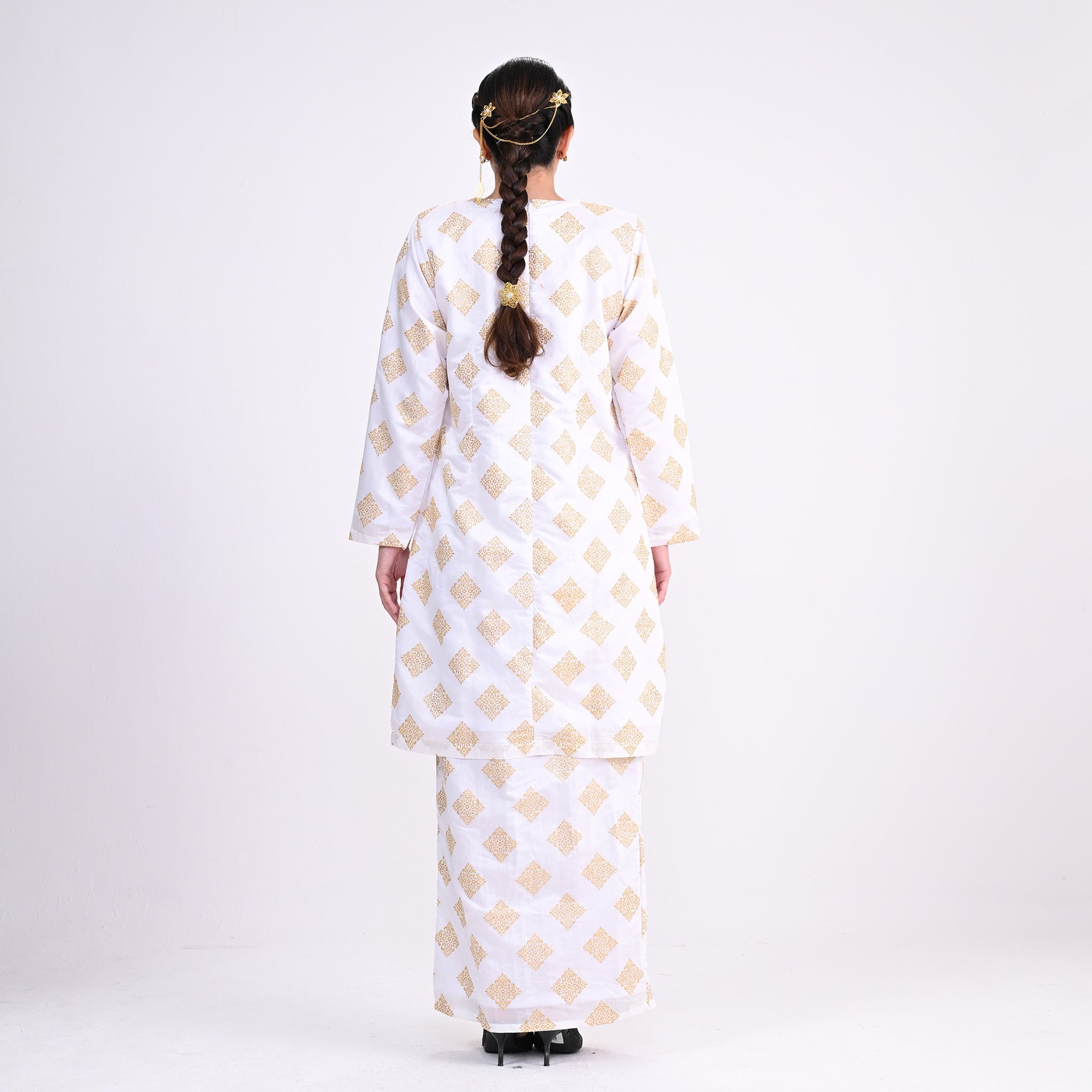 Baju Kurung Moden Petra White Diamond