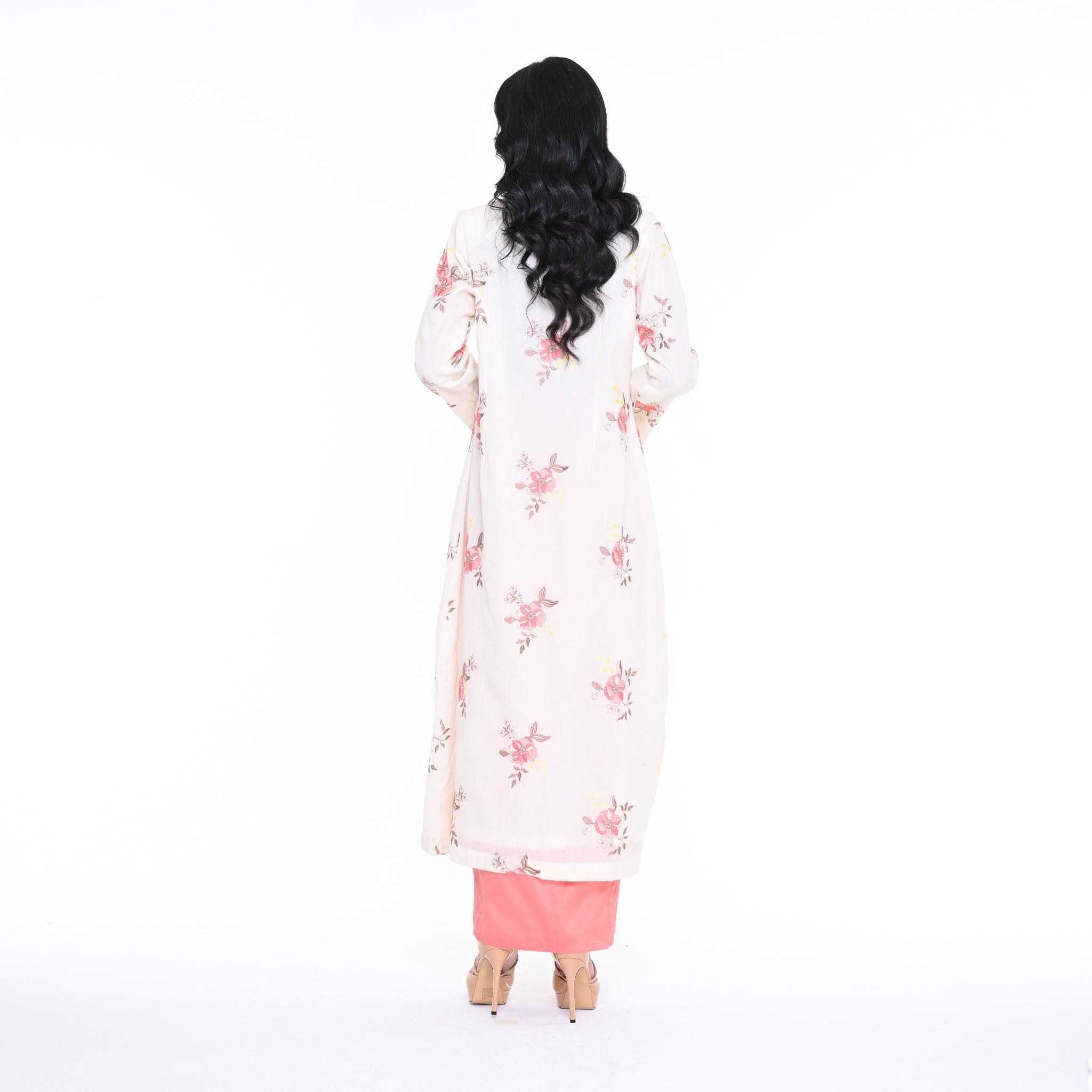 KBY Jubah Sulam Peach