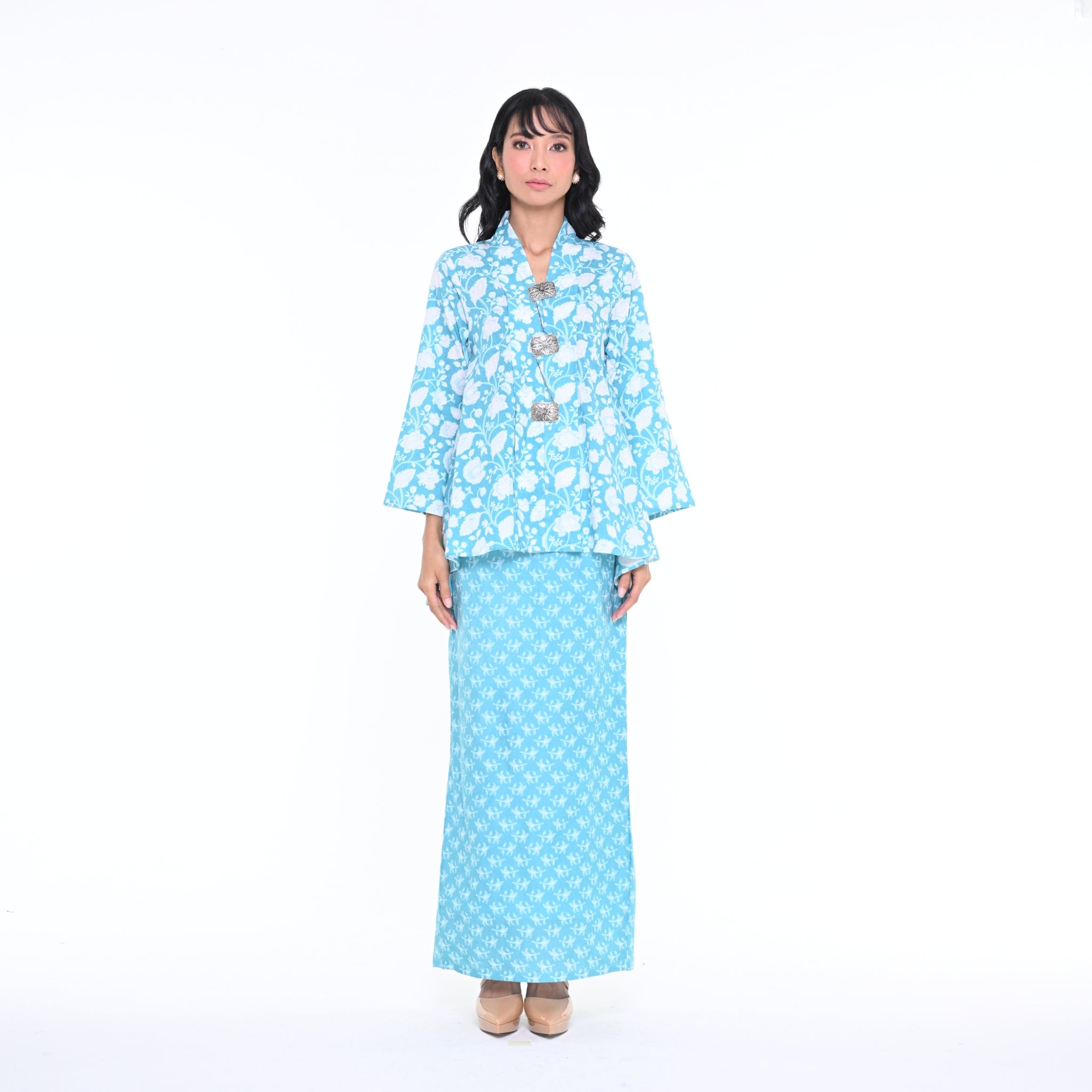 KBY Tari Floral  Zag Blue