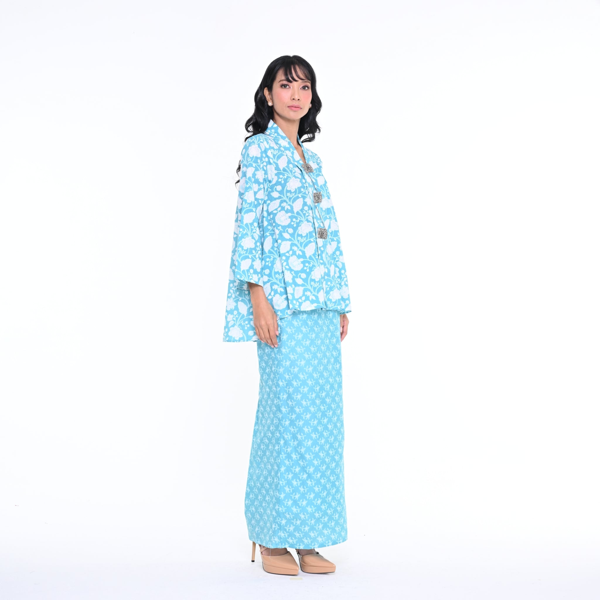 KBY Tari Floral  Zag Blue