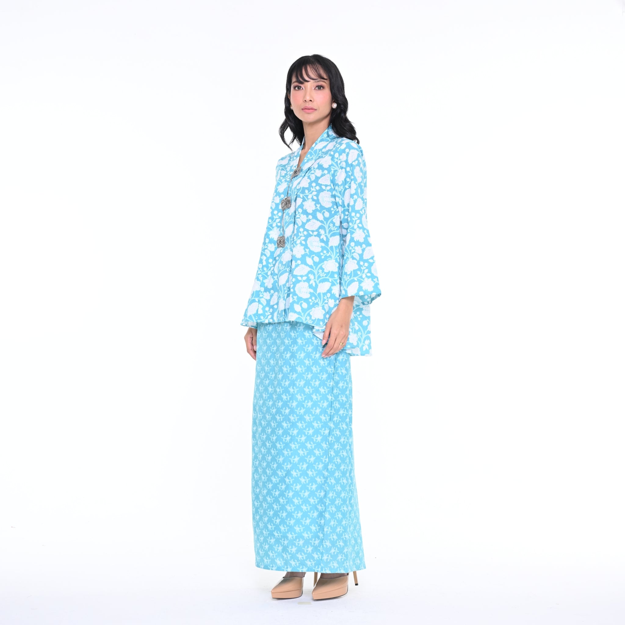 KBY Tari Floral  Zag Blue