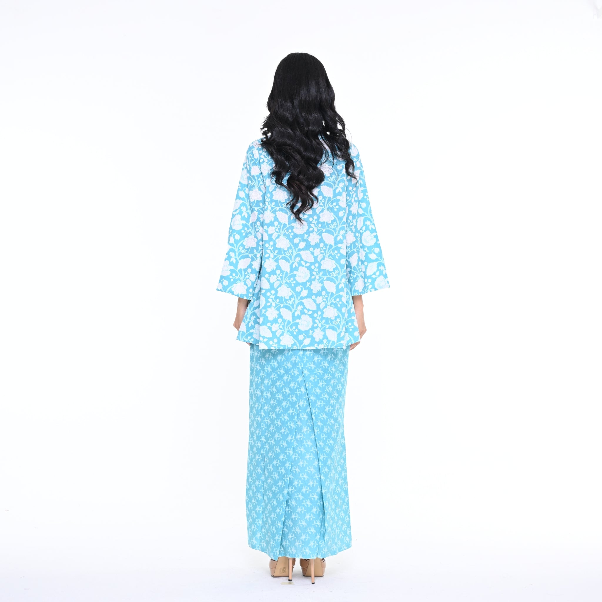 KBY Tari Floral  Zag Blue