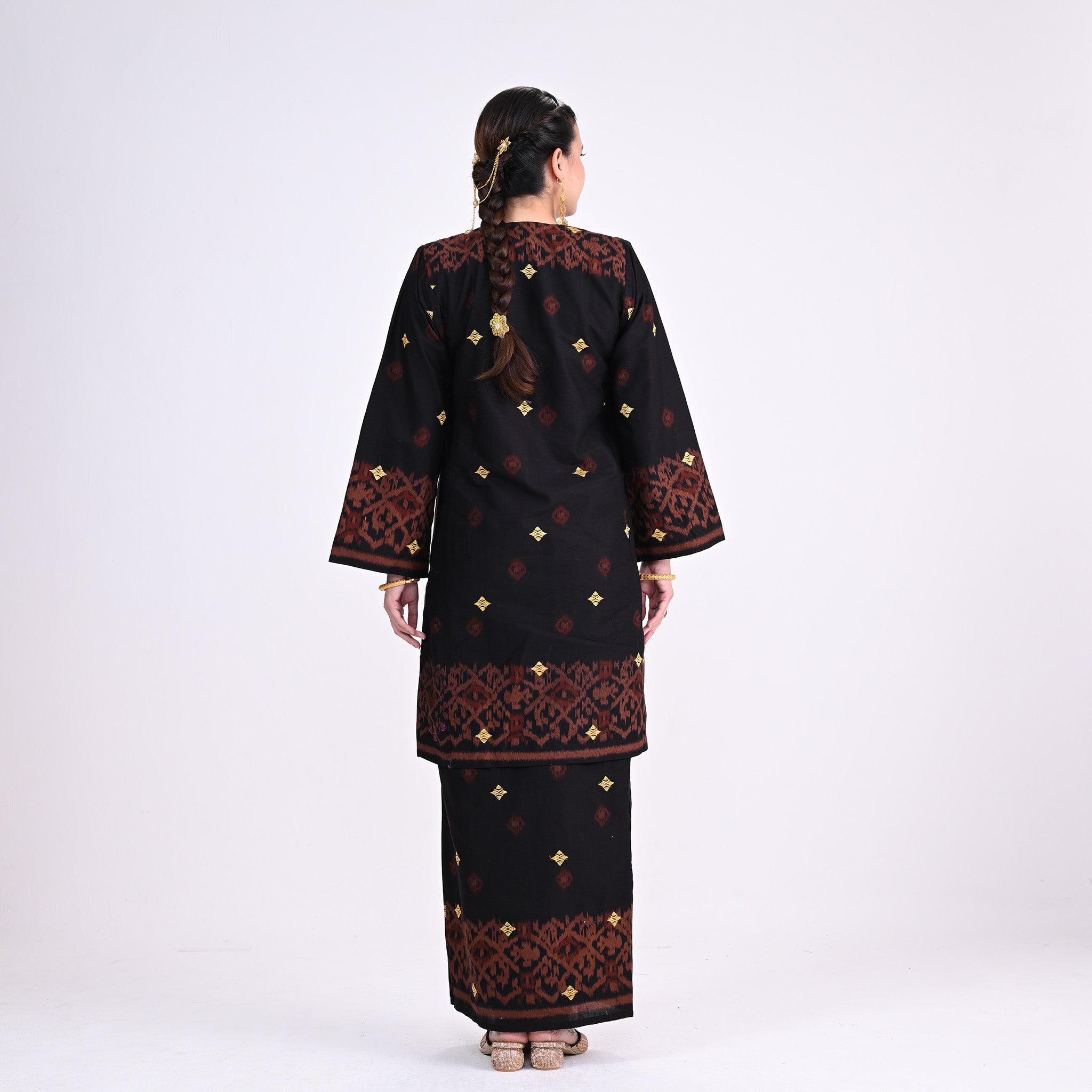 Baju Kurung J Pua Kumbu Black Brown