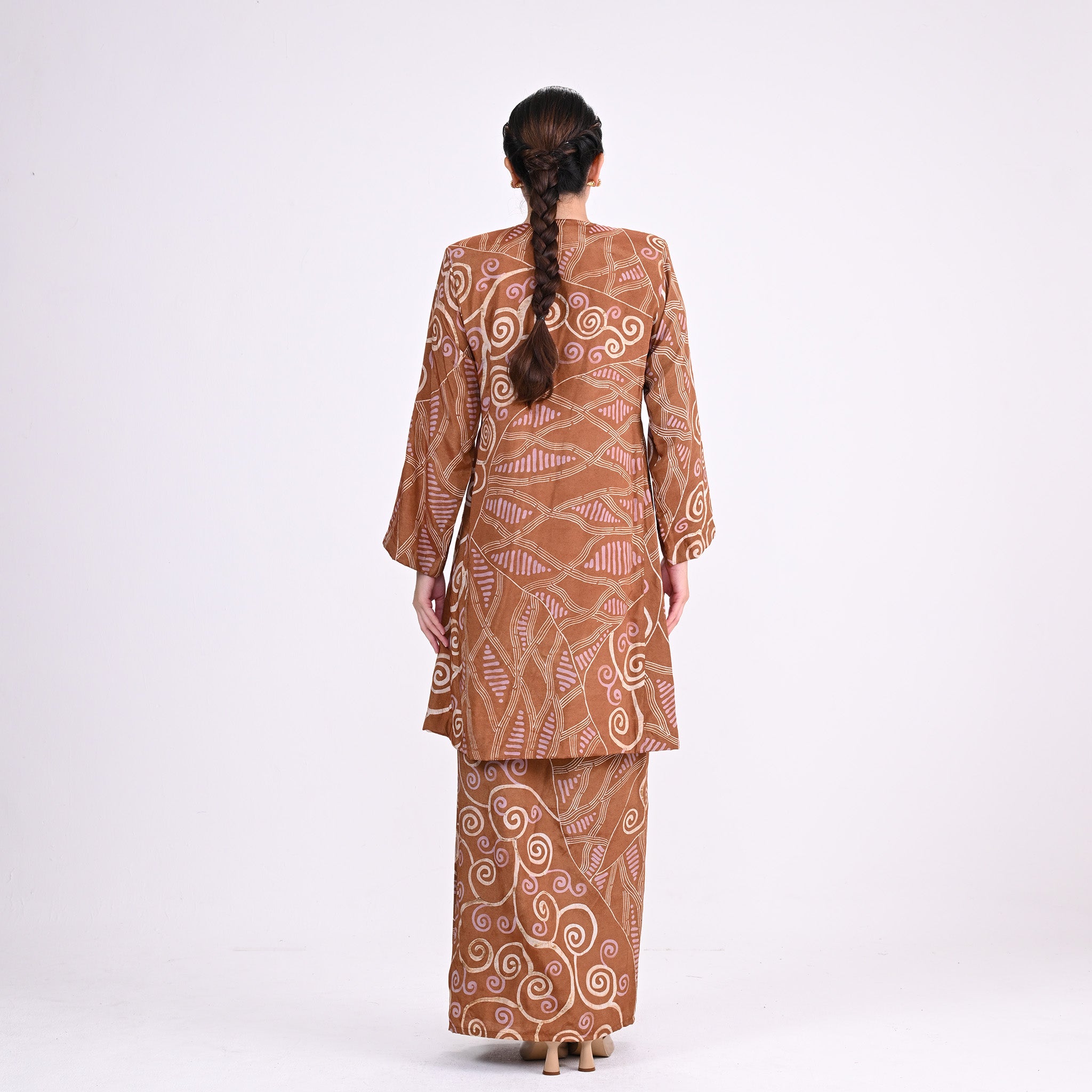 Baju Kurung Batik LZ Brown