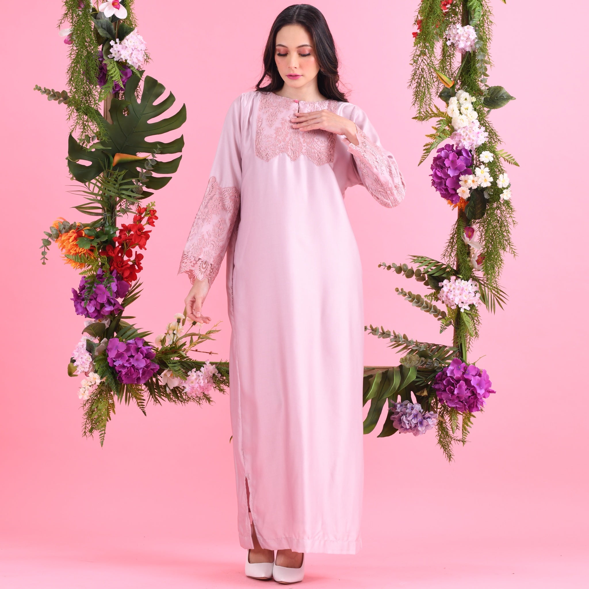 Sahara Jubah - Rose