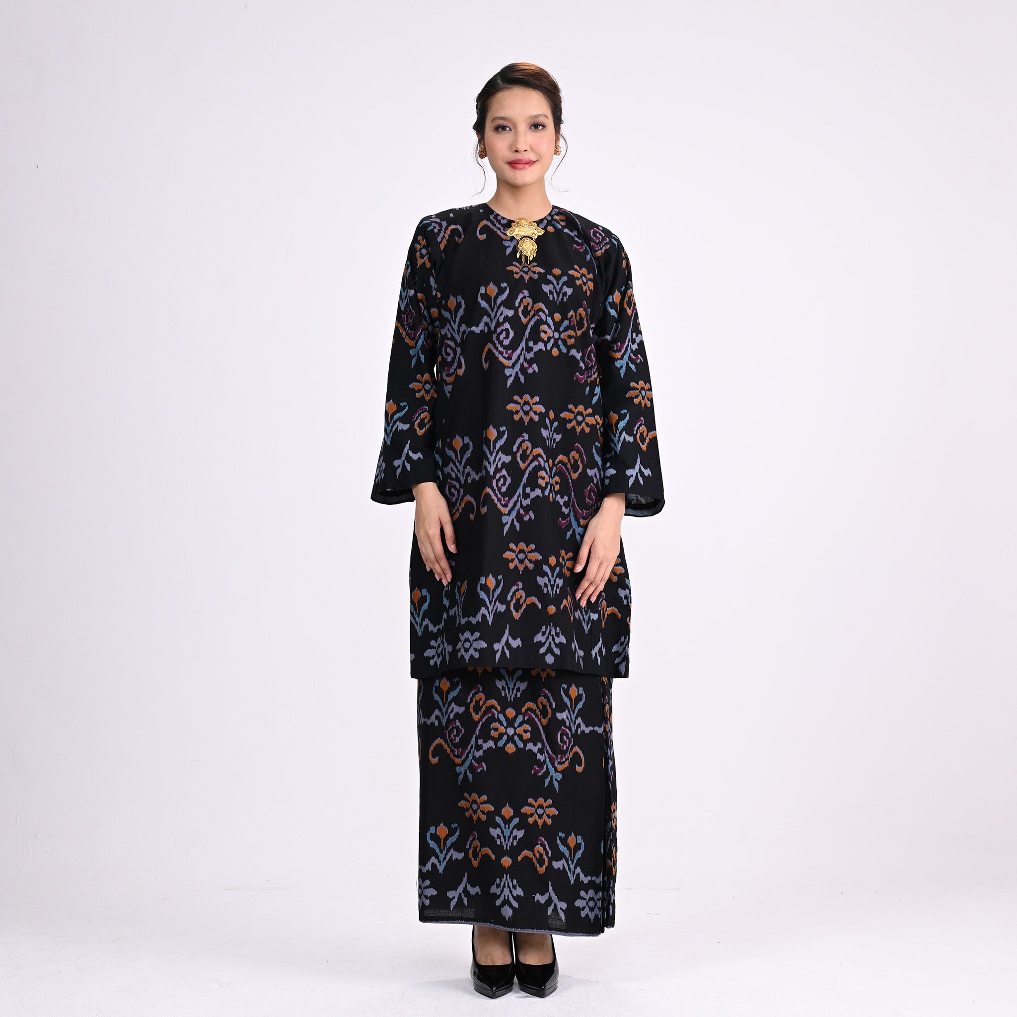 Baju Kurung J Pua Kumbu Blue