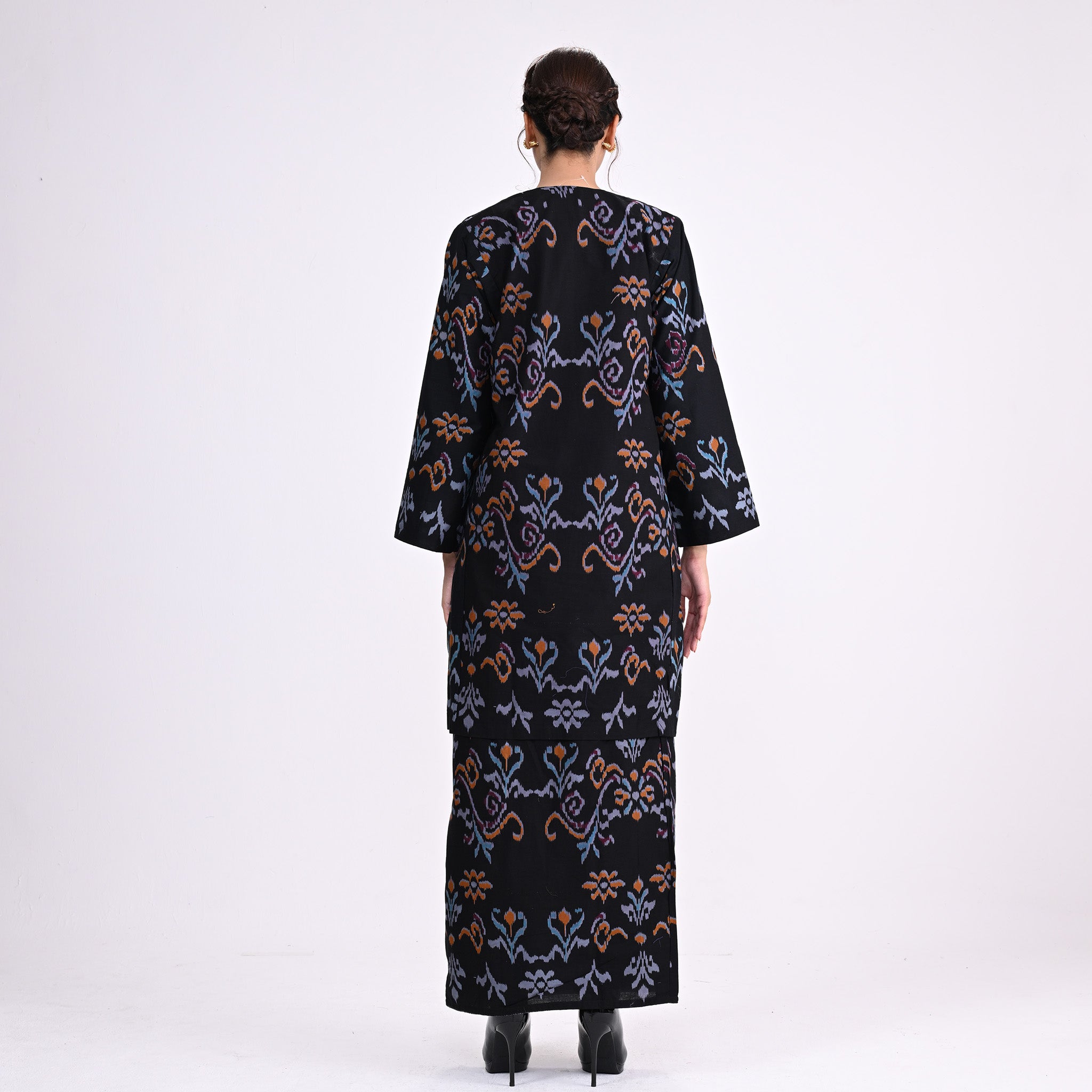 Baju Kurung J Pua Kumbu Blue