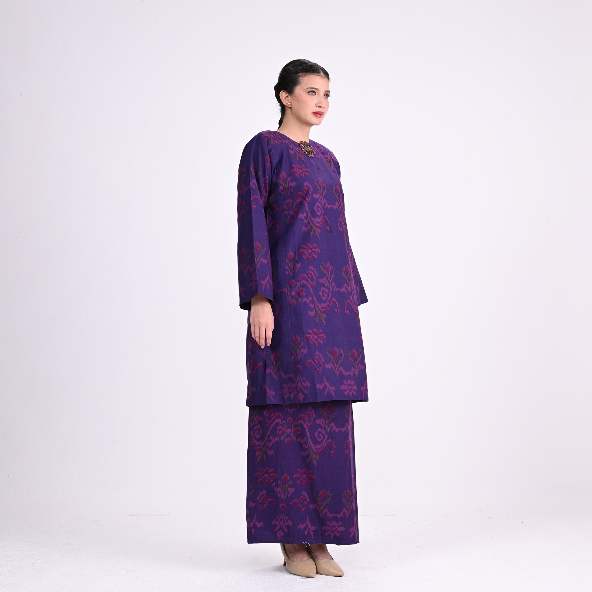 Baju Kurung J Pua Kumbu Purple