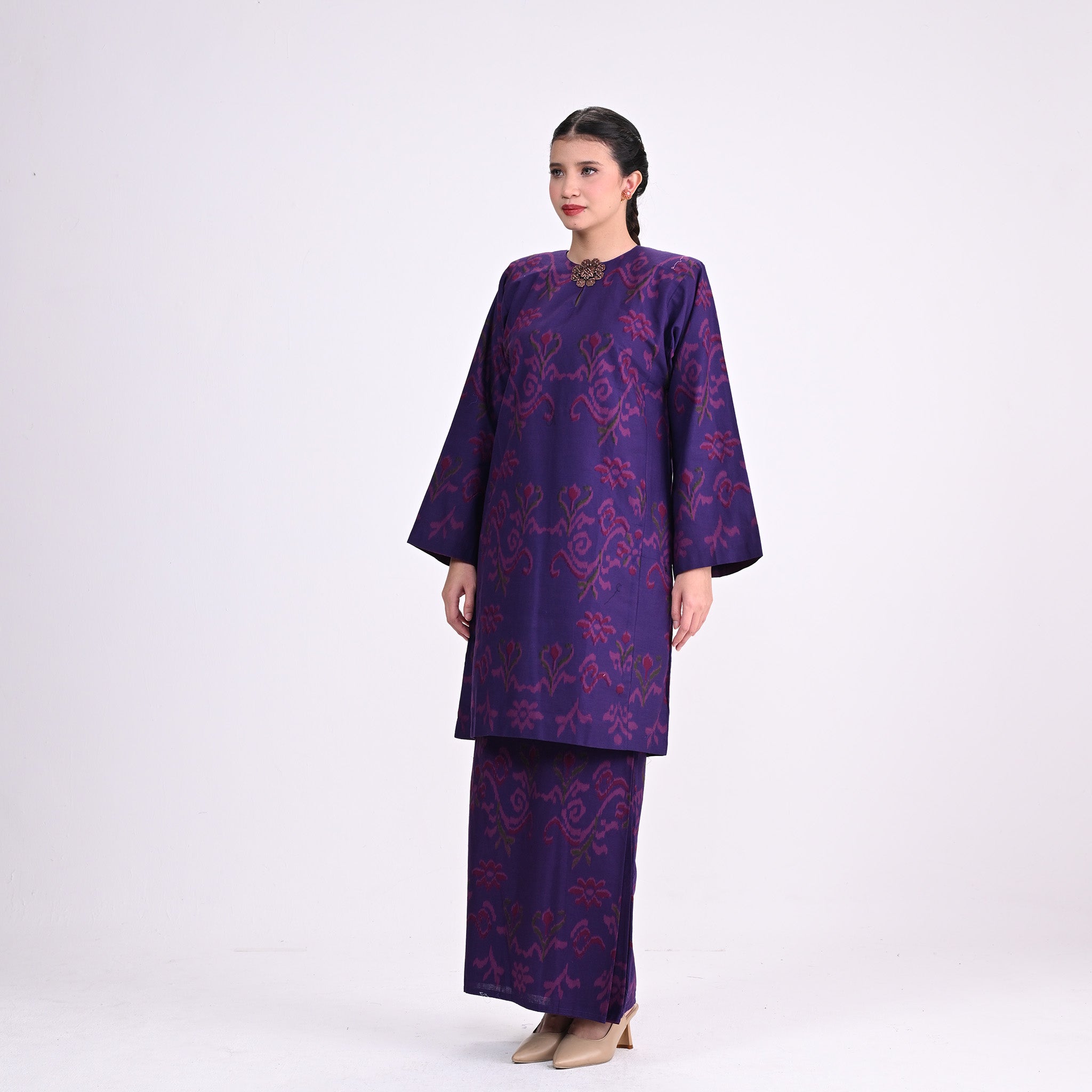 Baju Kurung J Pua Kumbu Purple