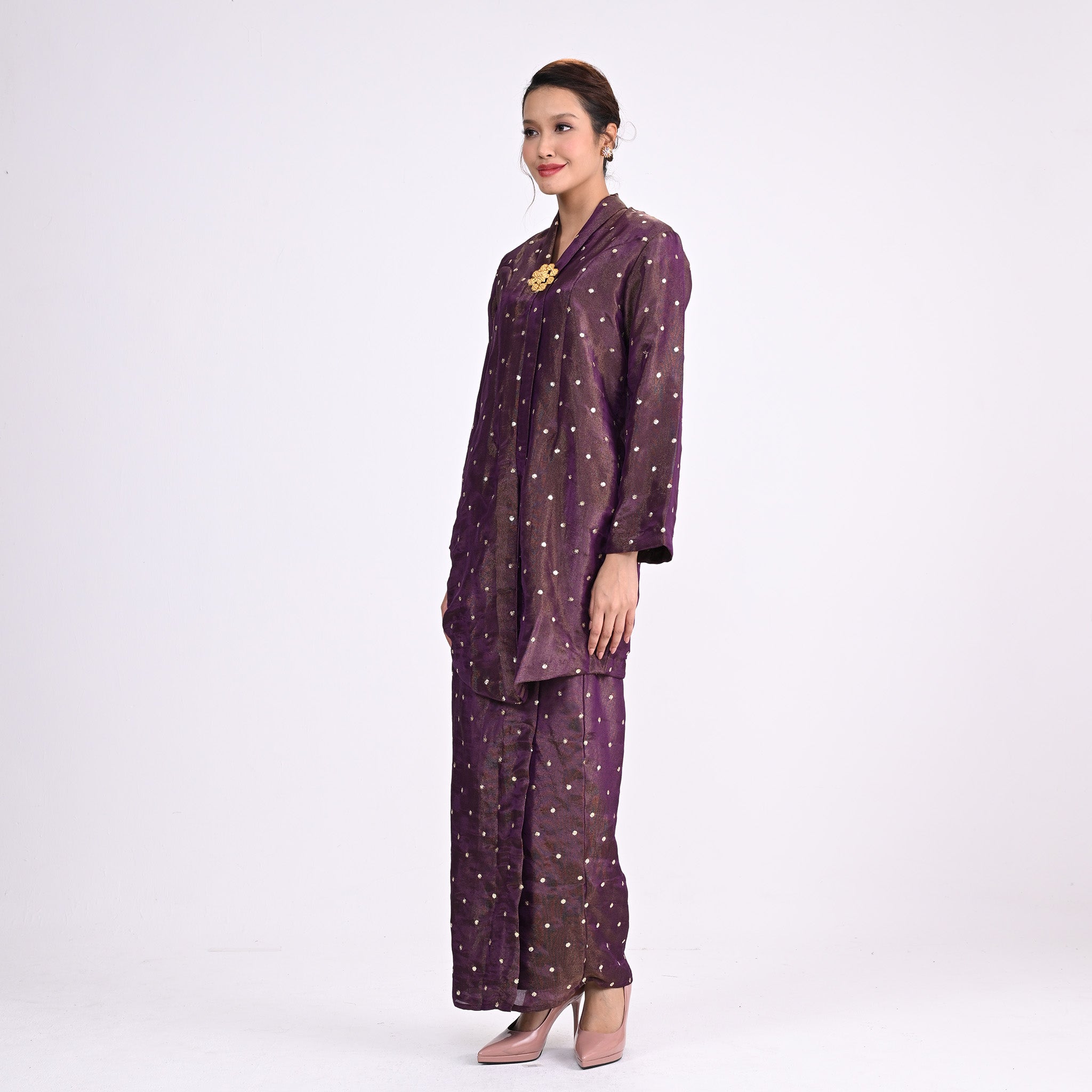 Kebaya Tok  Dayang Purple