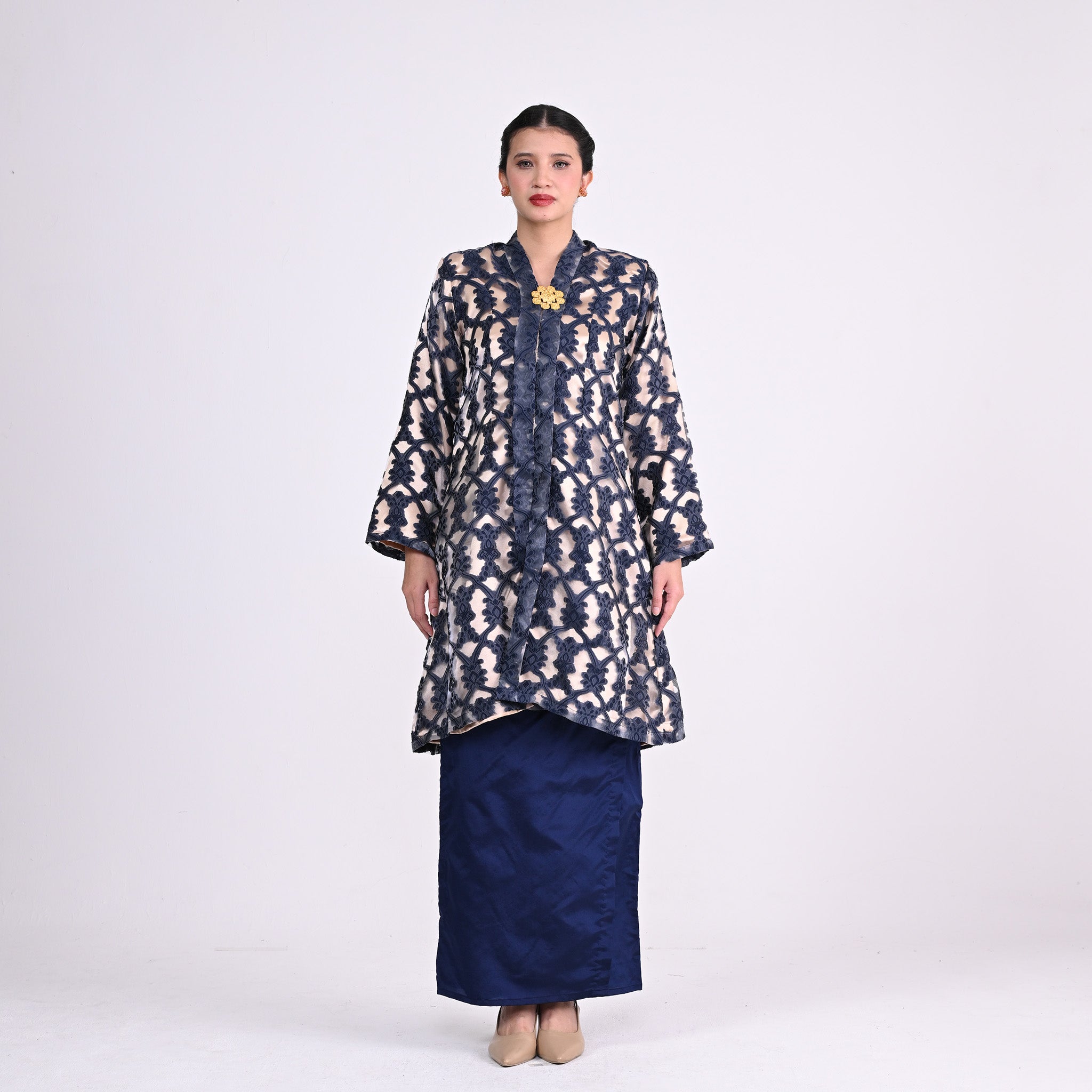 Kebaya Atilia Organza Blue