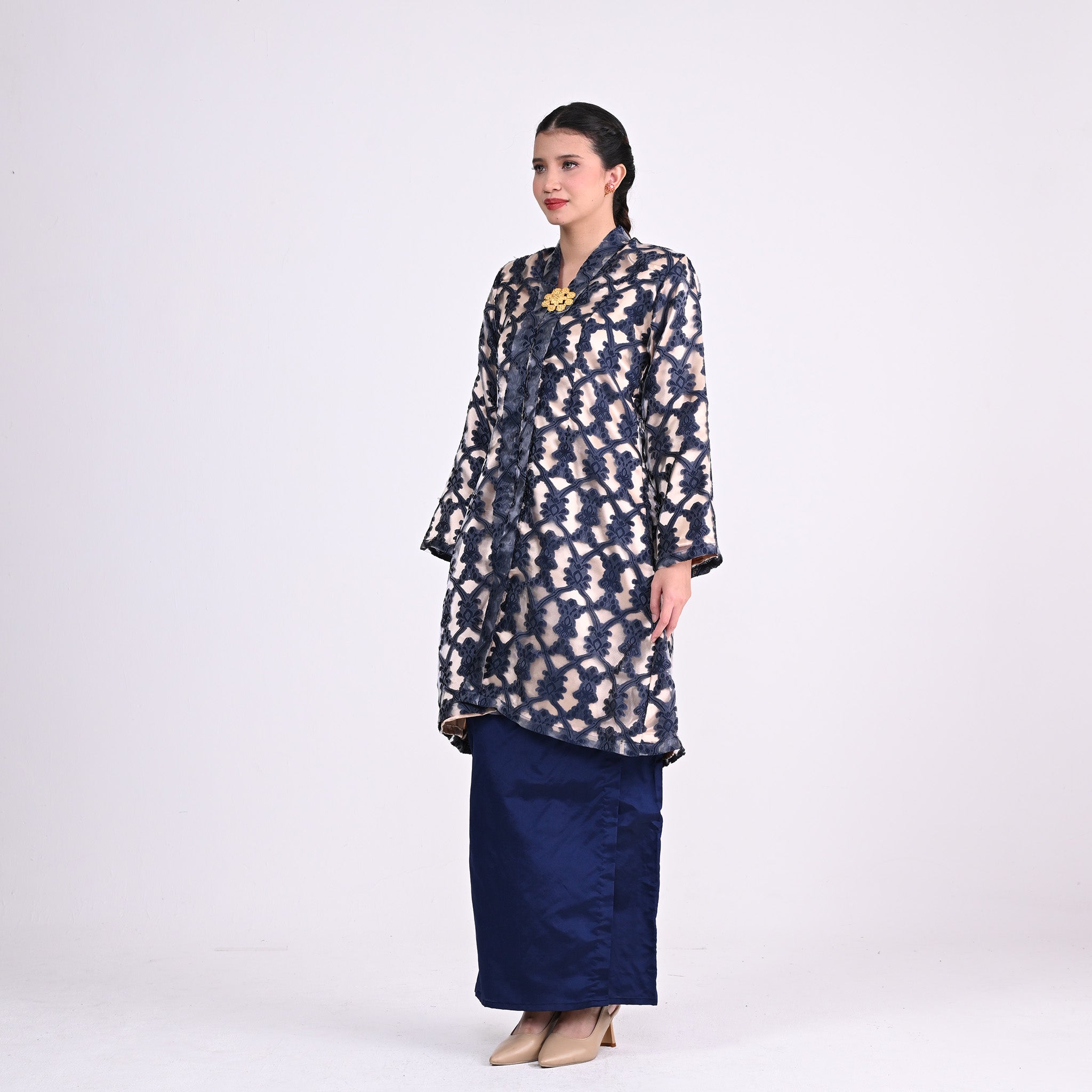 Kebaya Atilia Organza Blue