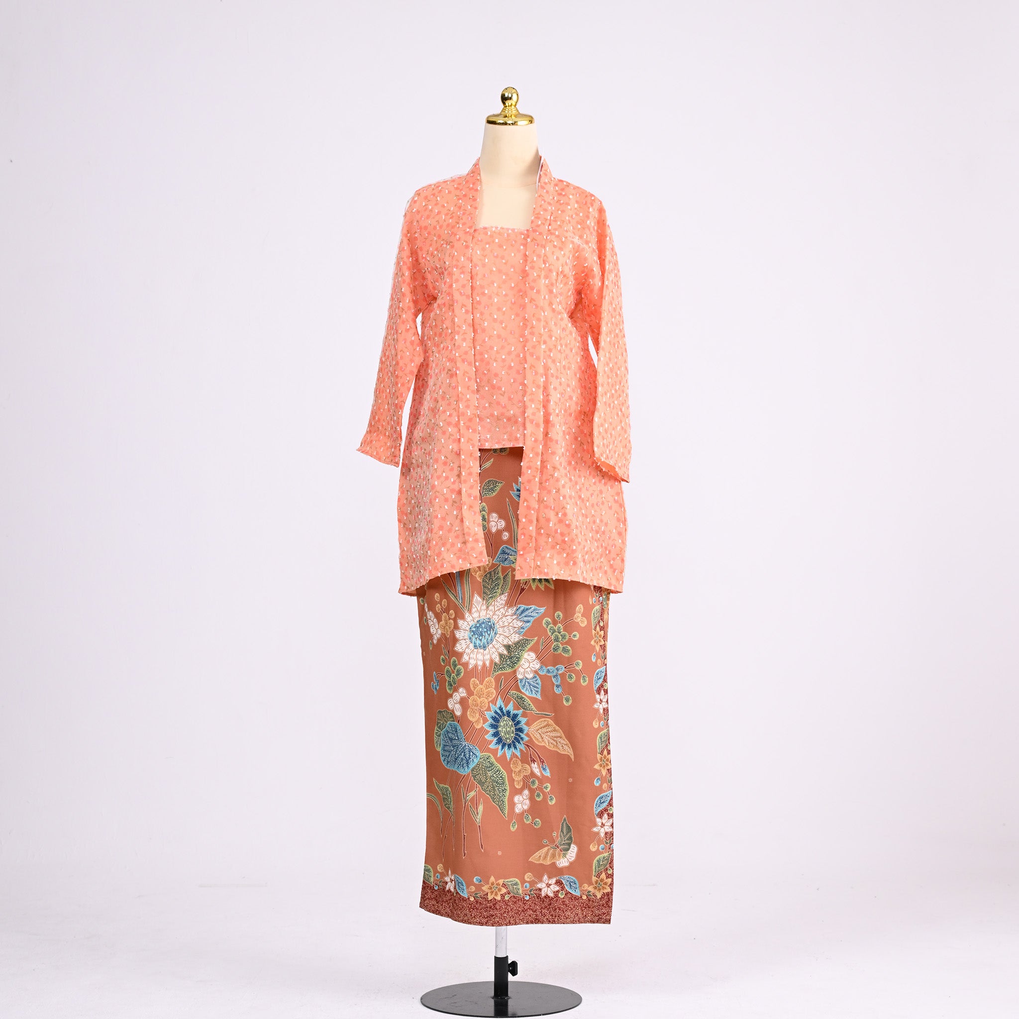 Kebaya KB Bunga Orange