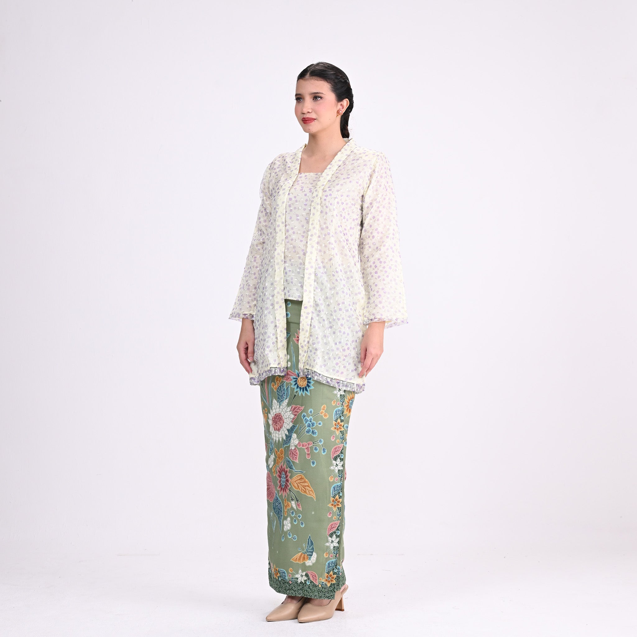 Kebaya KB Bunga Yellow