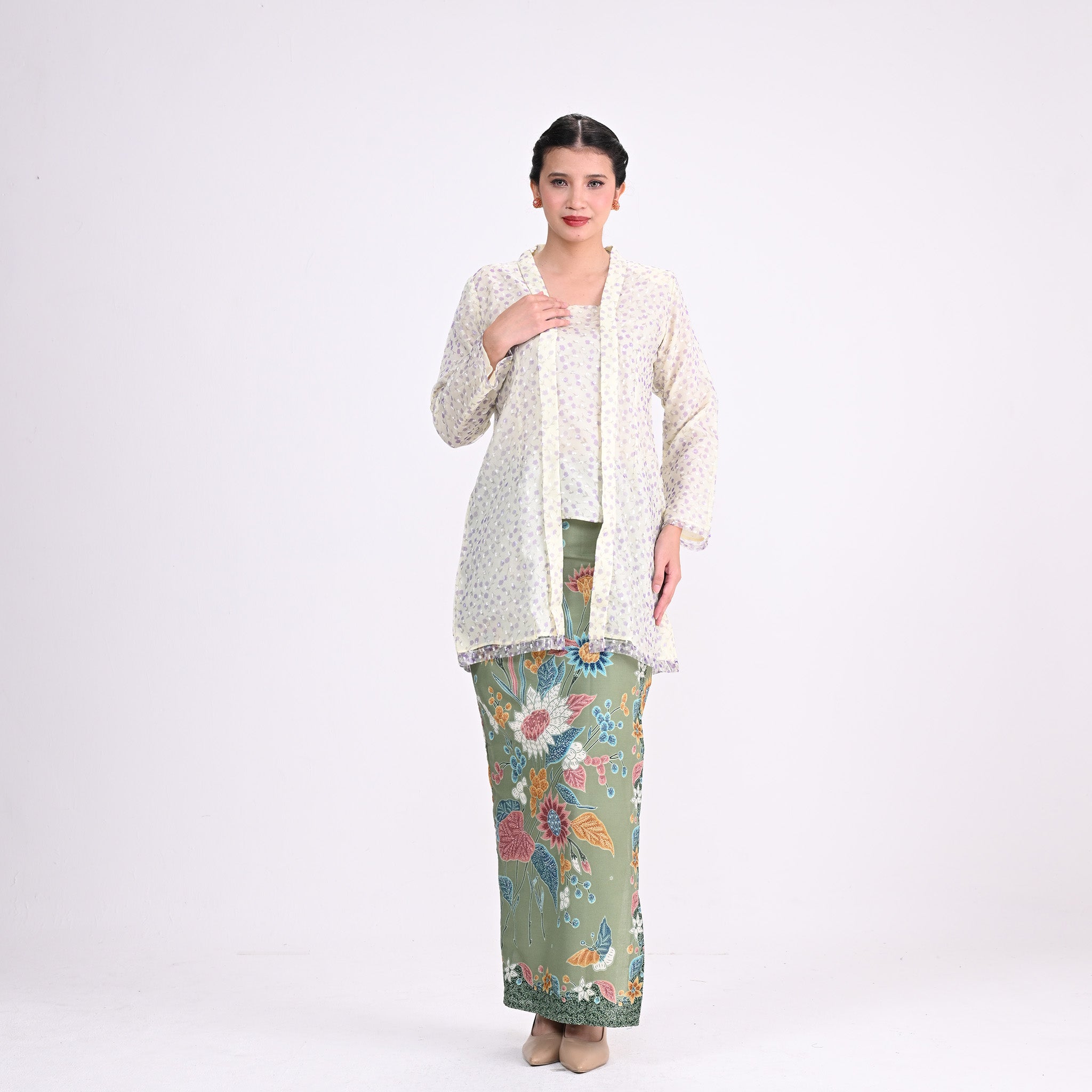 Kebaya KB Bunga Yellow